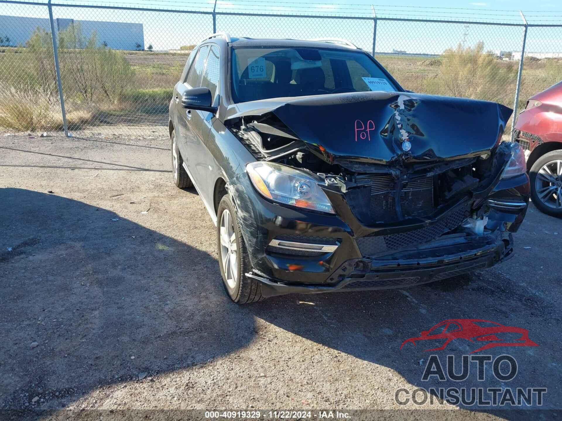 MERCEDES-BENZ ML 350 2012 - 4JGDA5HB4CA003415