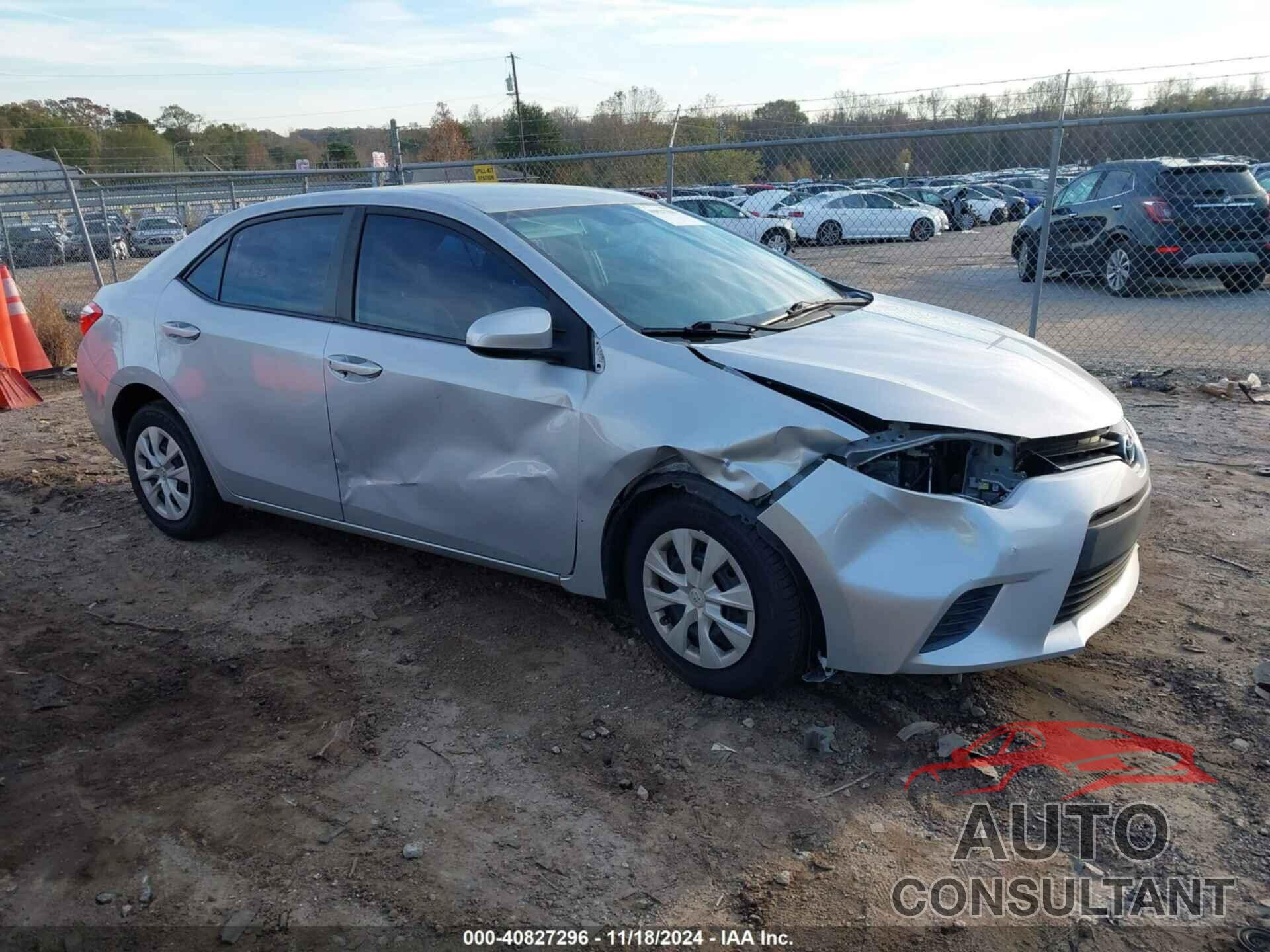 TOYOTA COROLLA 2014 - 2T1BURHEXEC037801