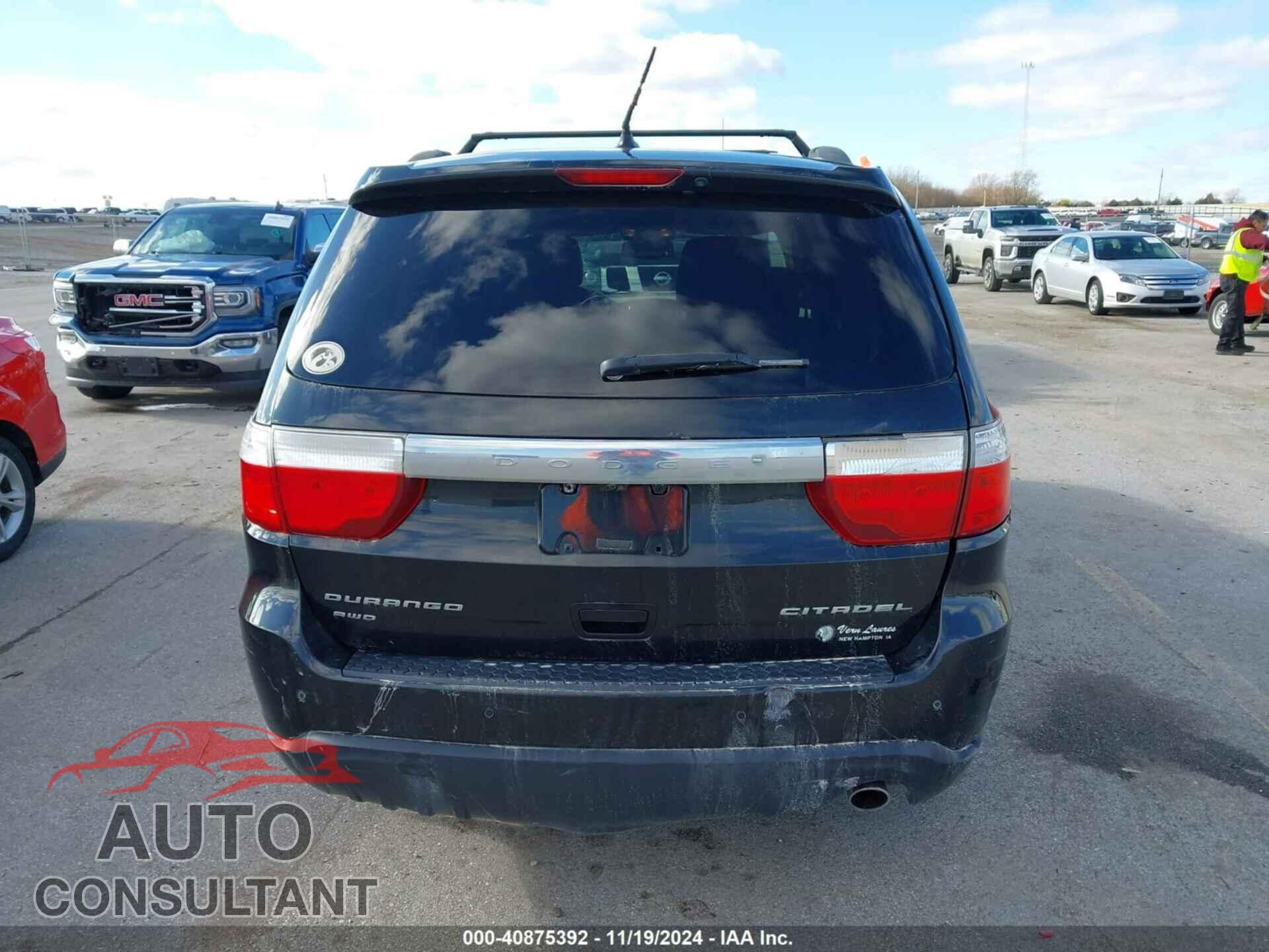 DODGE DURANGO 2012 - 1C4RDJEGXCC252641