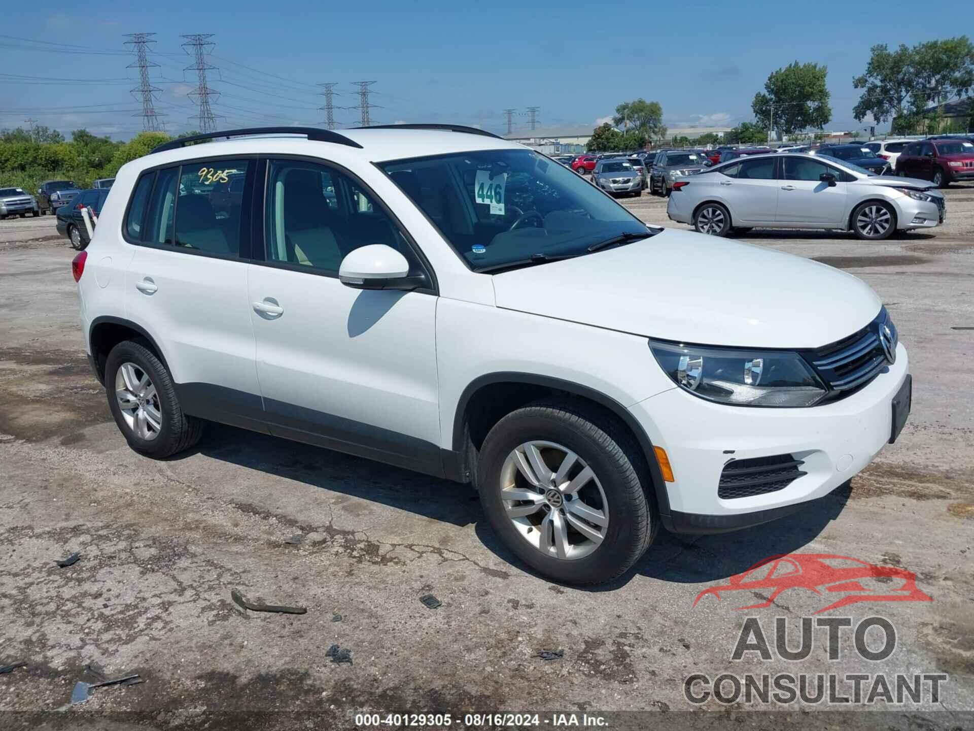 VOLKSWAGEN TIGUAN 2016 - WVGAV7AX7GW584295