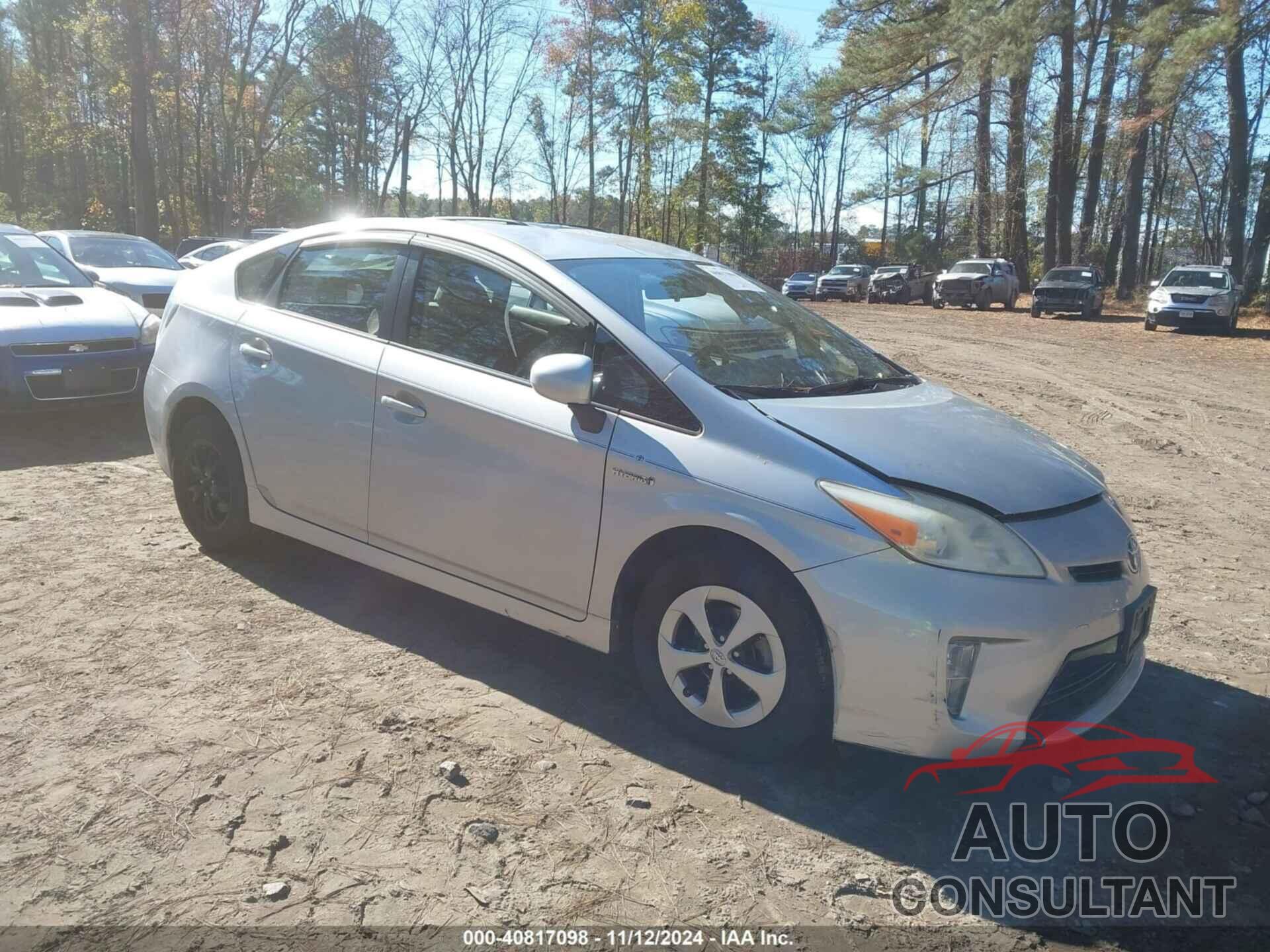 TOYOTA PRIUS 2013 - JTDKN3DU7D5647724