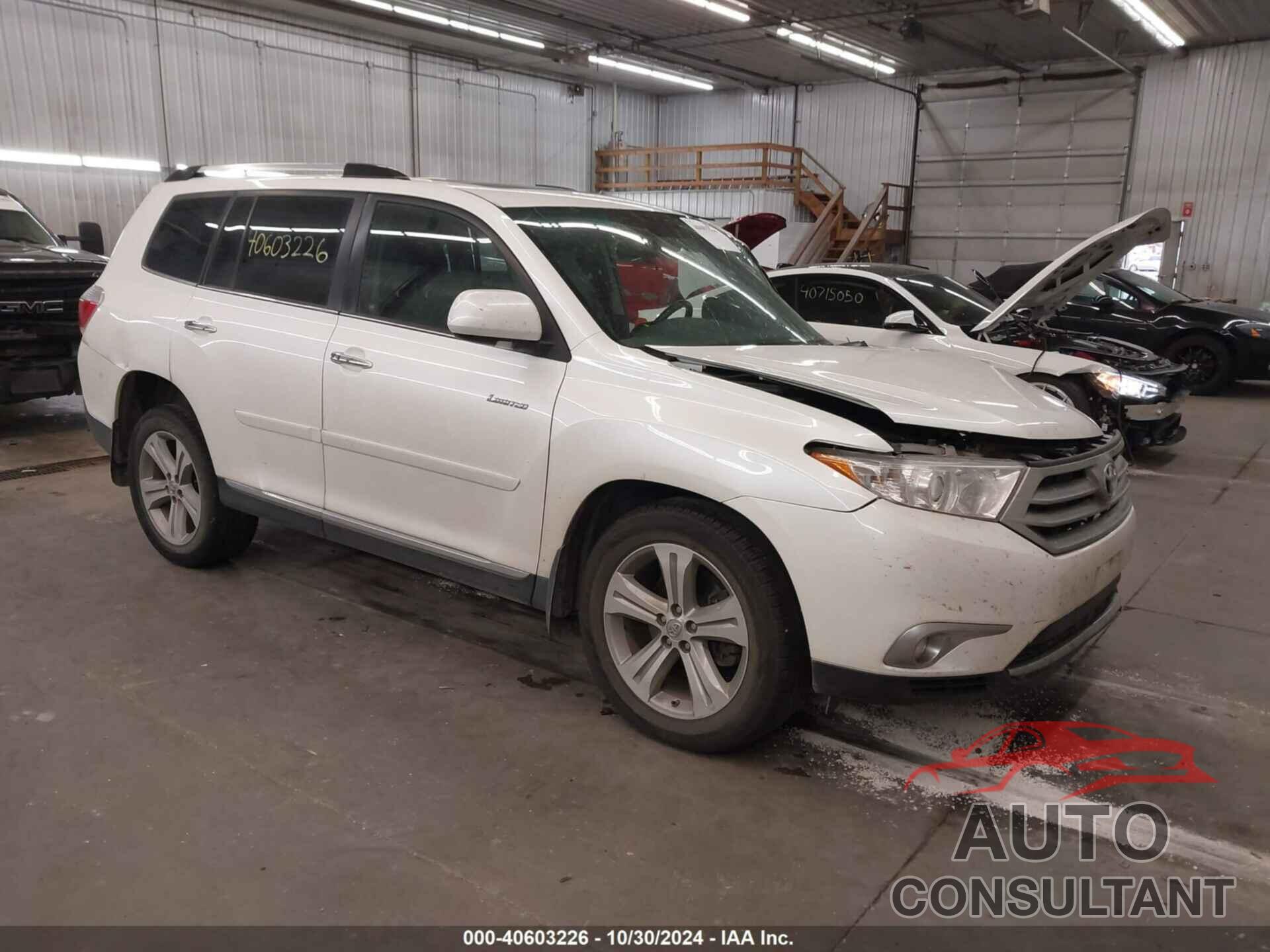 TOYOTA HIGHLANDER 2013 - 5TDDK3EHXDS186113