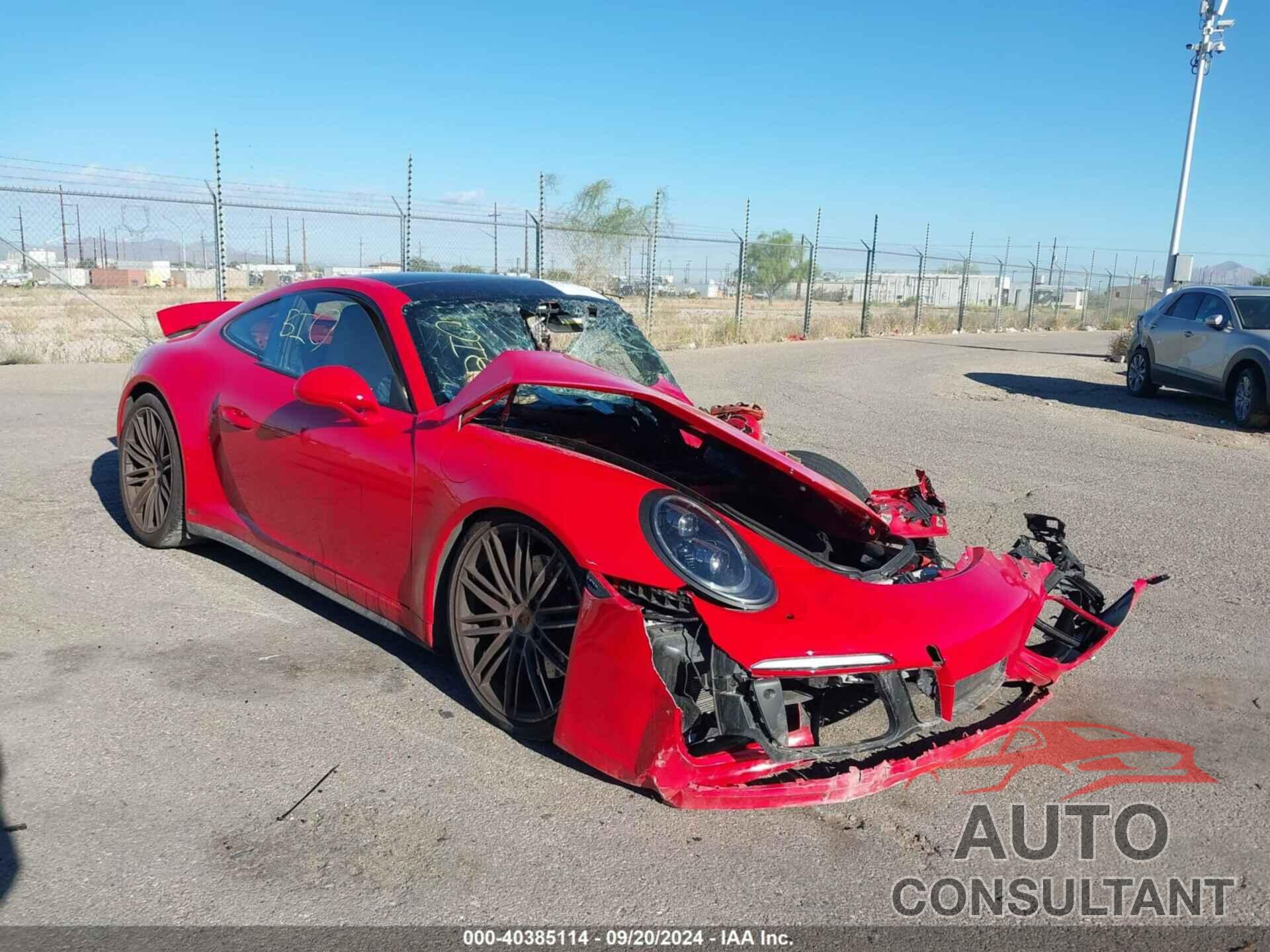 PORSCHE 911 2017 - WP0AB2A90HS125247