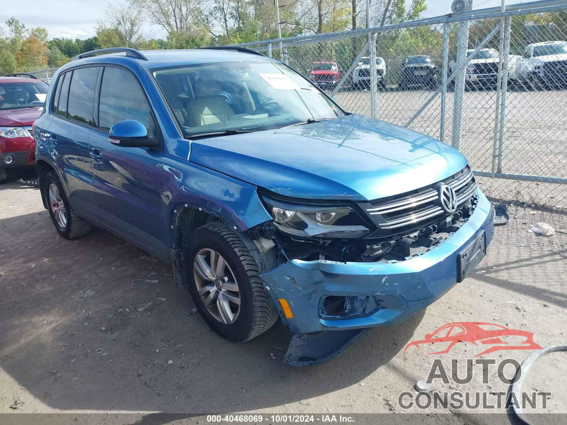 VOLKSWAGEN TIGUAN 2017 - WVGBV7AX9HK039289