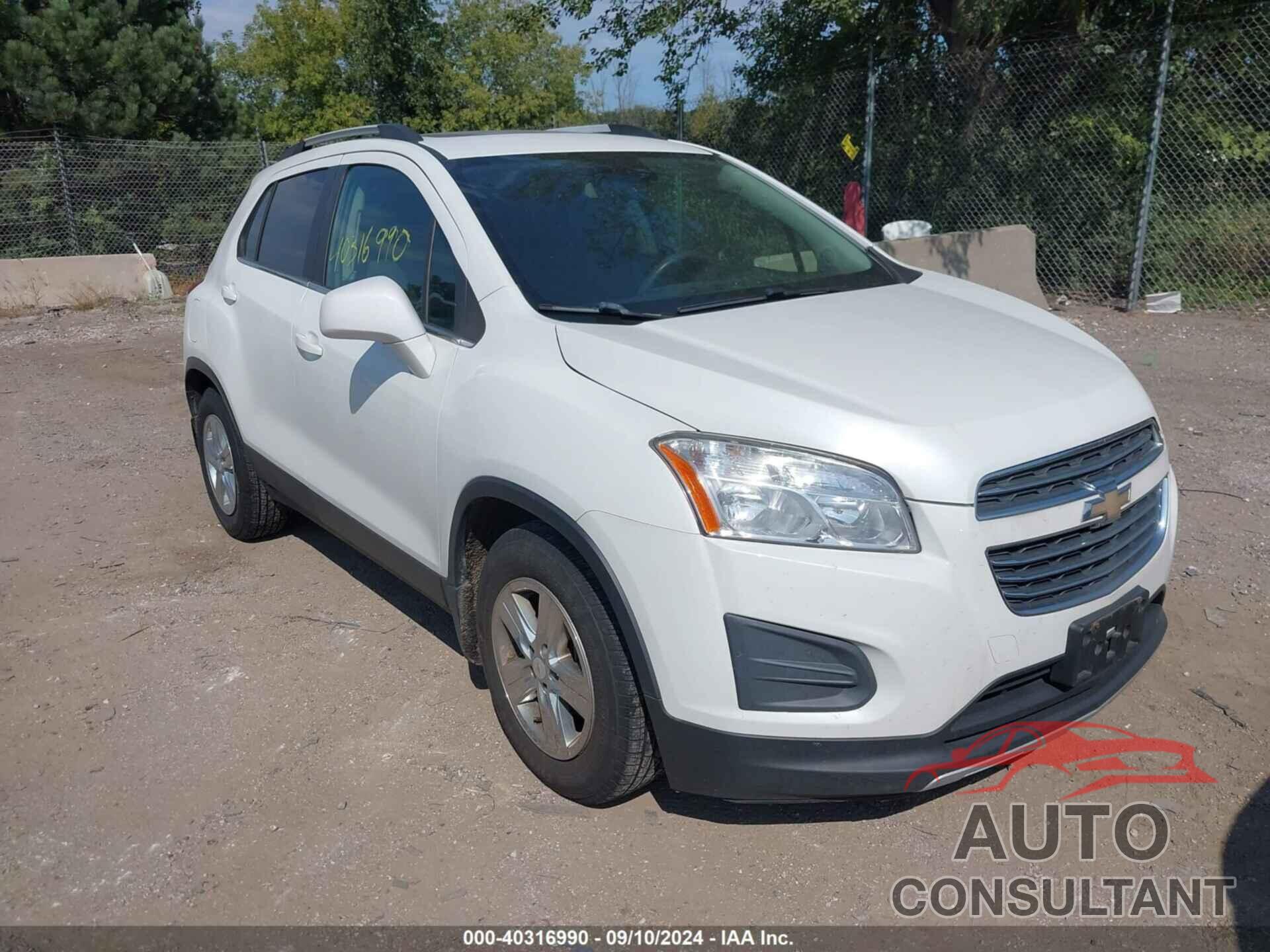 CHEVROLET TRAX 2016 - KL7CJLSB0GB651442