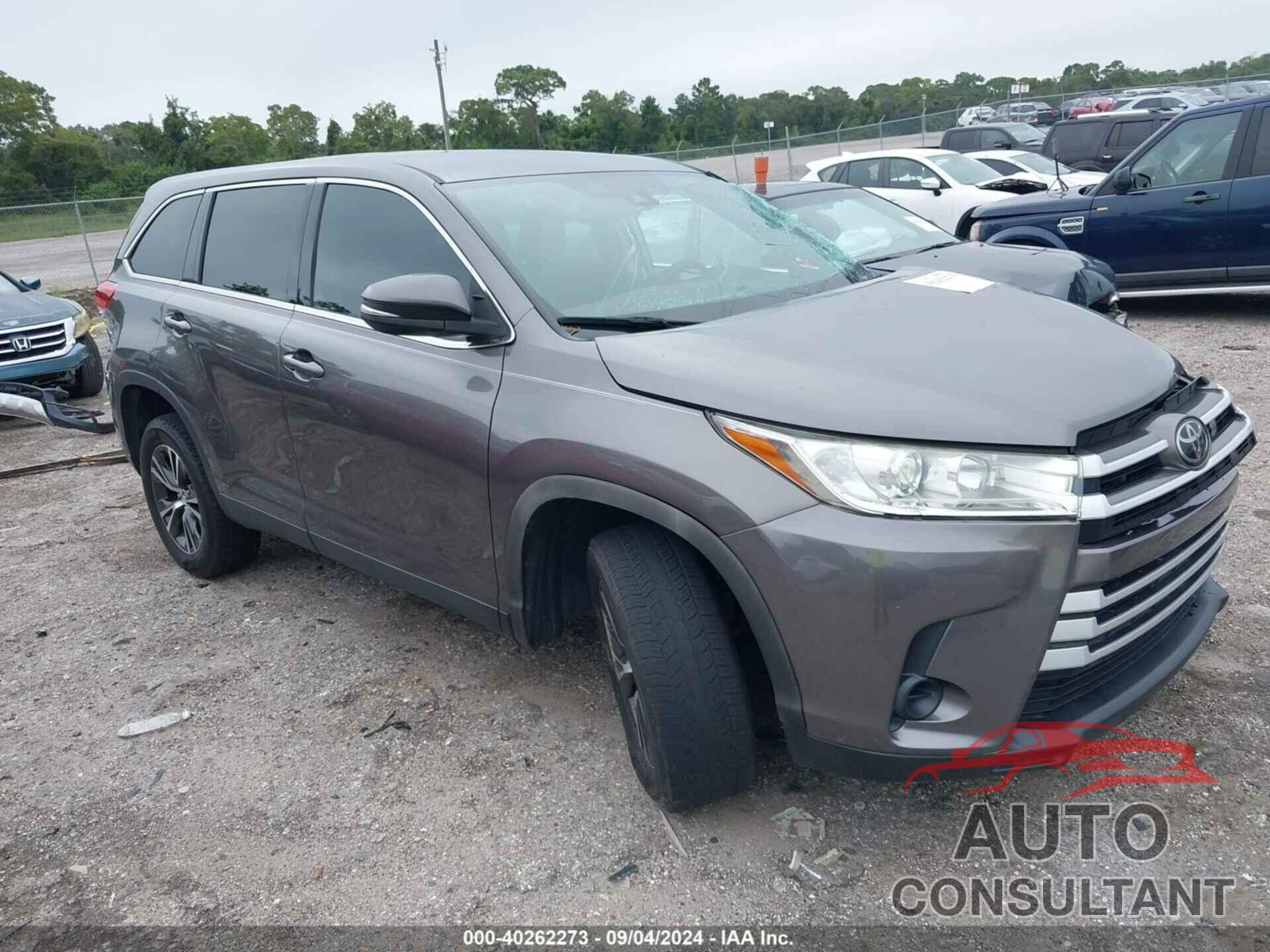 TOYOTA HIGHLANDER 2019 - 5TDZARFHXKS049664