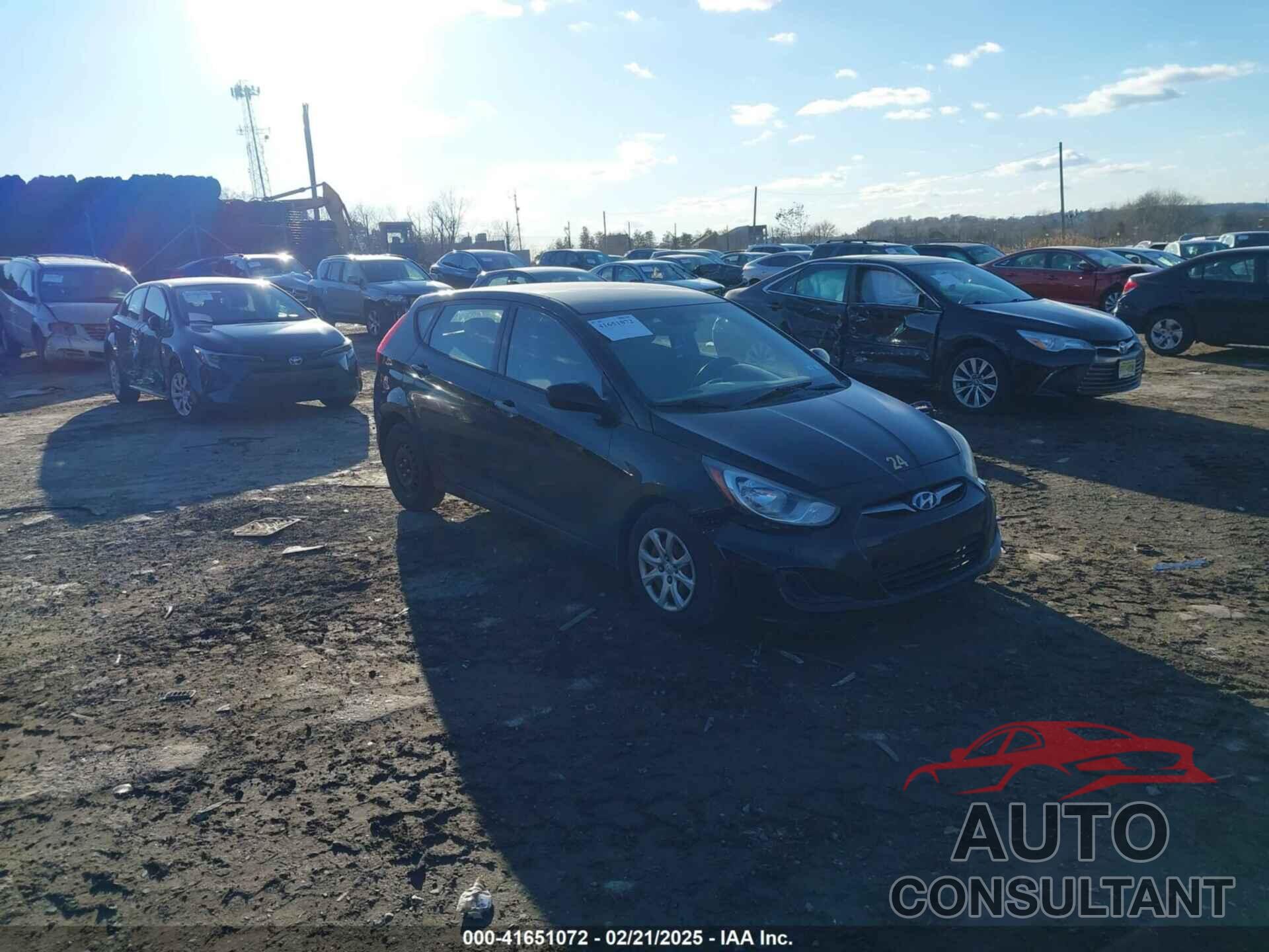 HYUNDAI ACCENT 2013 - KMHCT5AE3DU087754