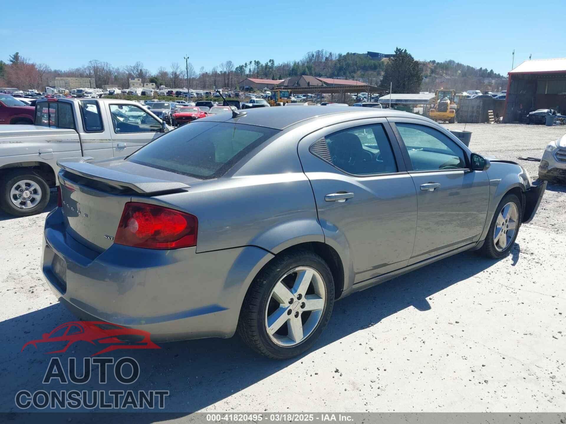 DODGE AVENGER 2012 - 1C3CDZEG9CN329514