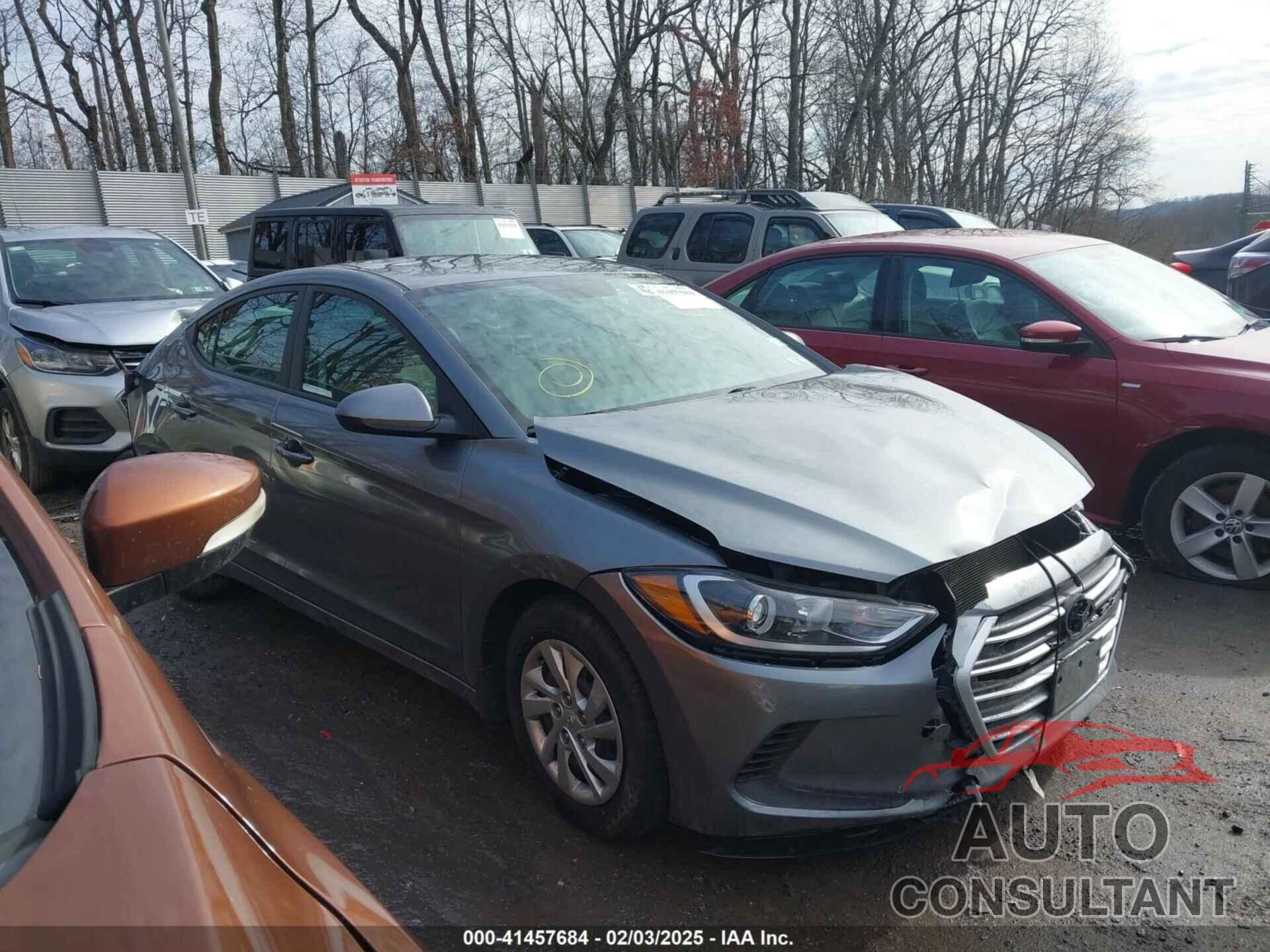 HYUNDAI ELANTRA 2017 - KMHD74LF8HU430847