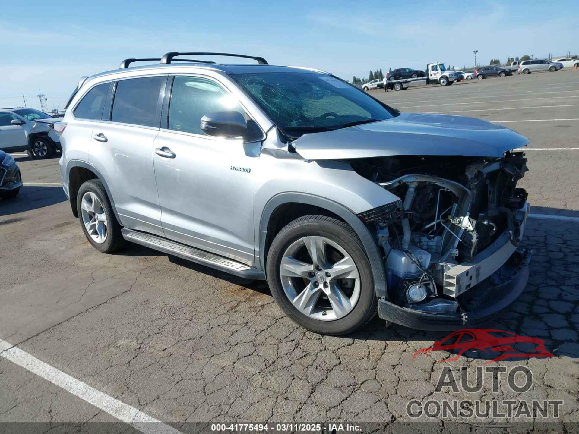 TOYOTA HIGHLANDER HYBRID 2015 - 5TDDCRFH9FS008517