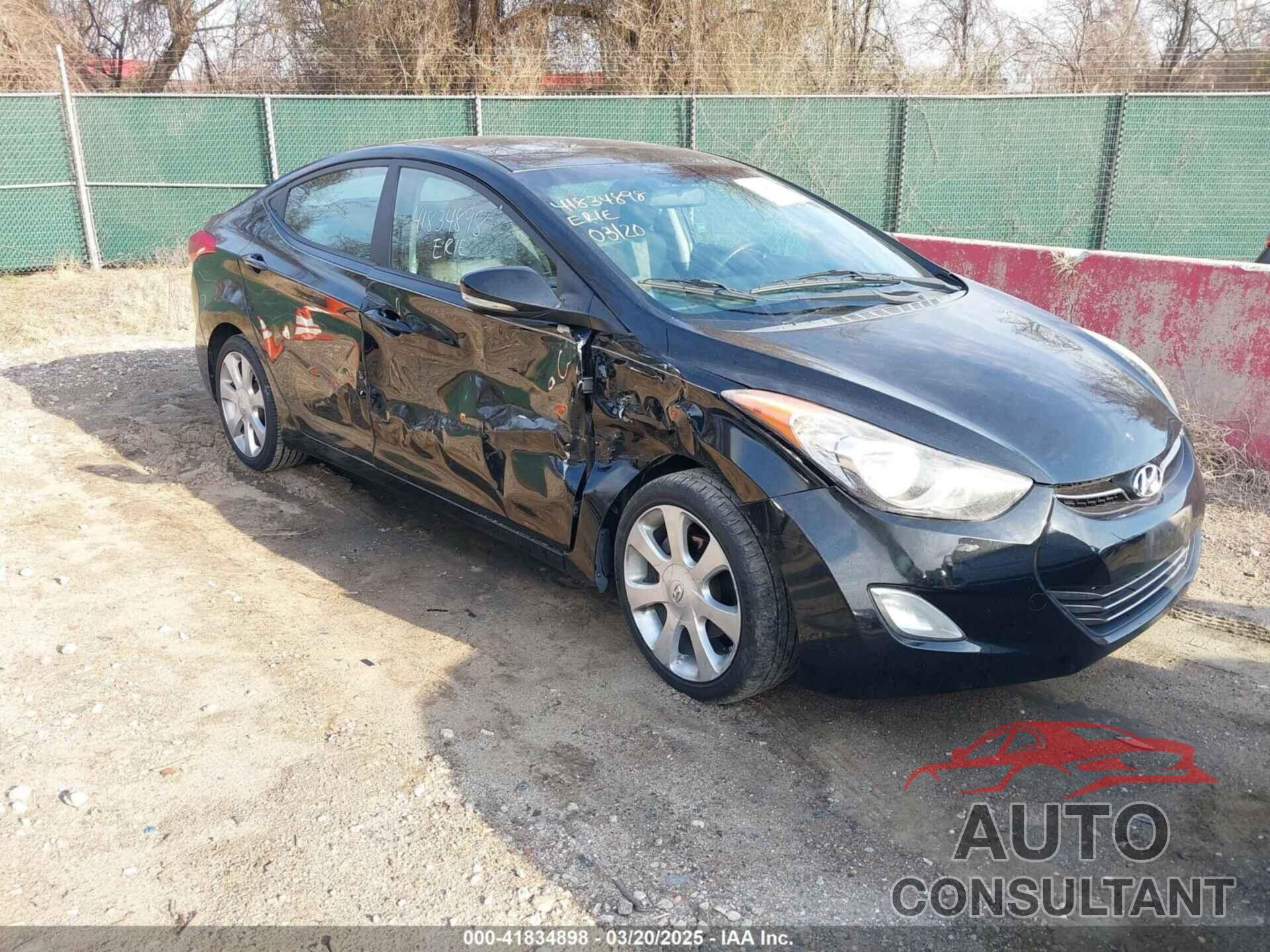 HYUNDAI ELANTRA 2012 - KMHDH4AEXCU227135