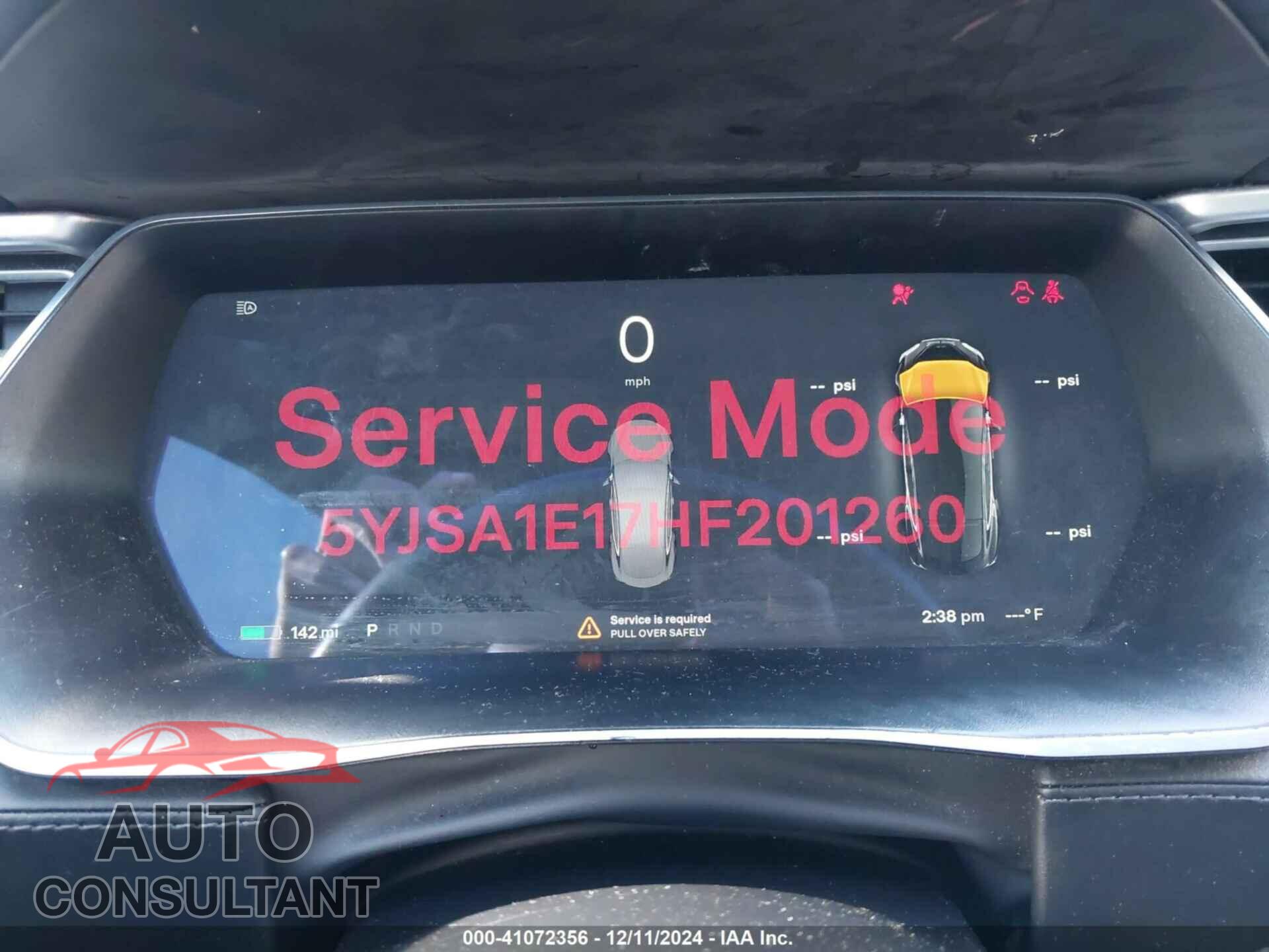 TESLA MODEL S 2017 - 5YJSA1E17HF201260