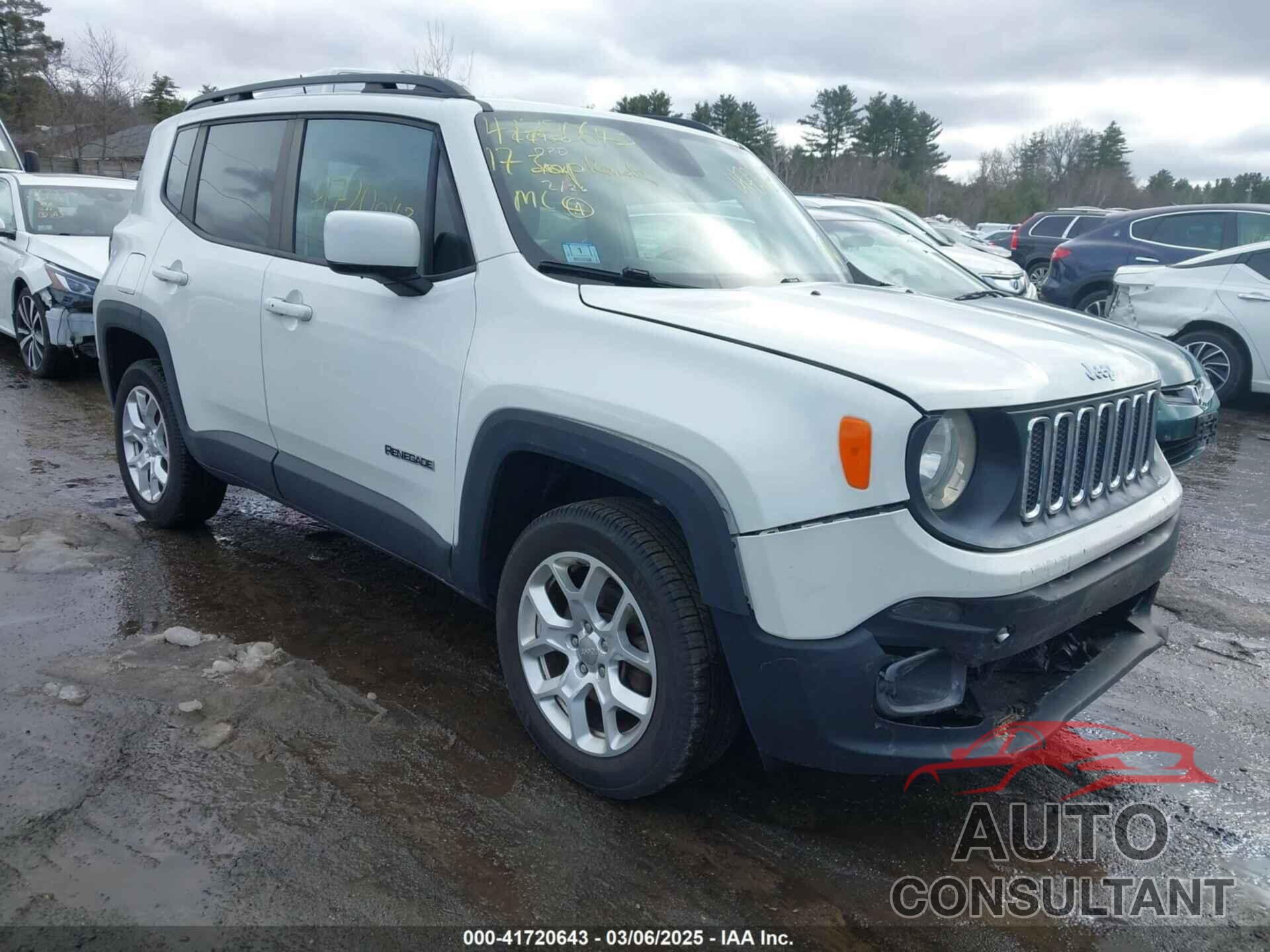JEEP RENEGADE 2017 - ZACCJBBB2HPF77848