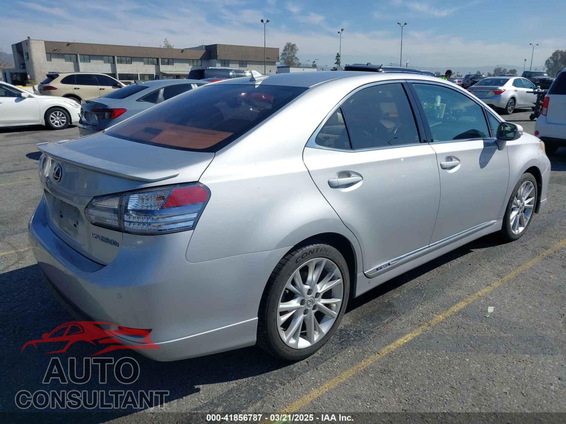LEXUS HS 250H 2010 - JTHBB1BA9A2000856