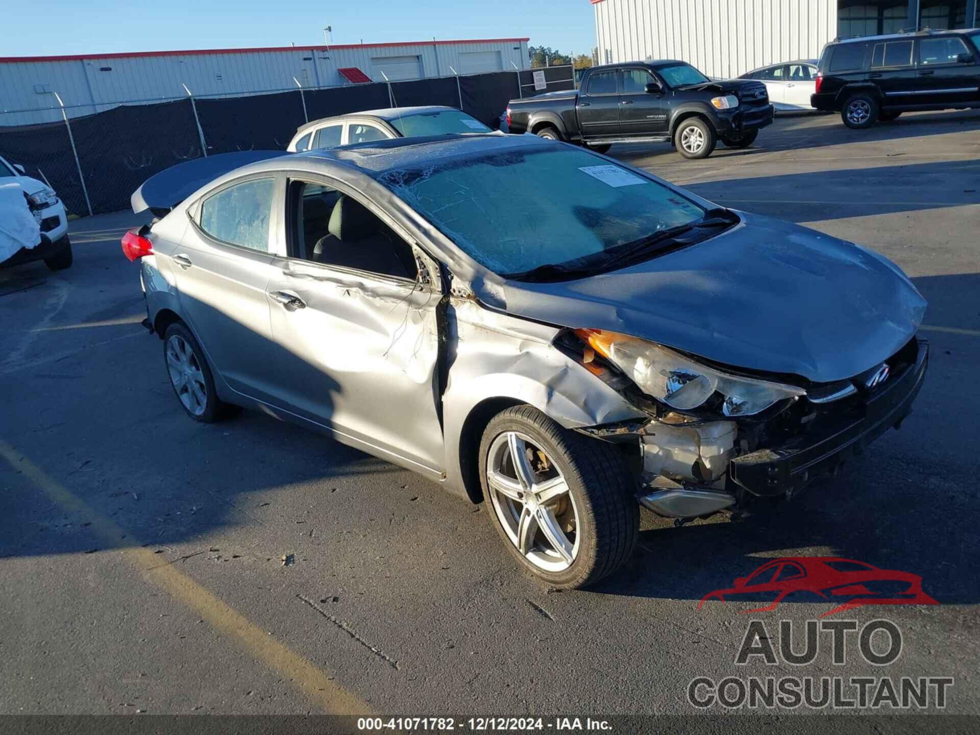 HYUNDAI ELANTRA 2012 - KMHDH4AEXCU251922