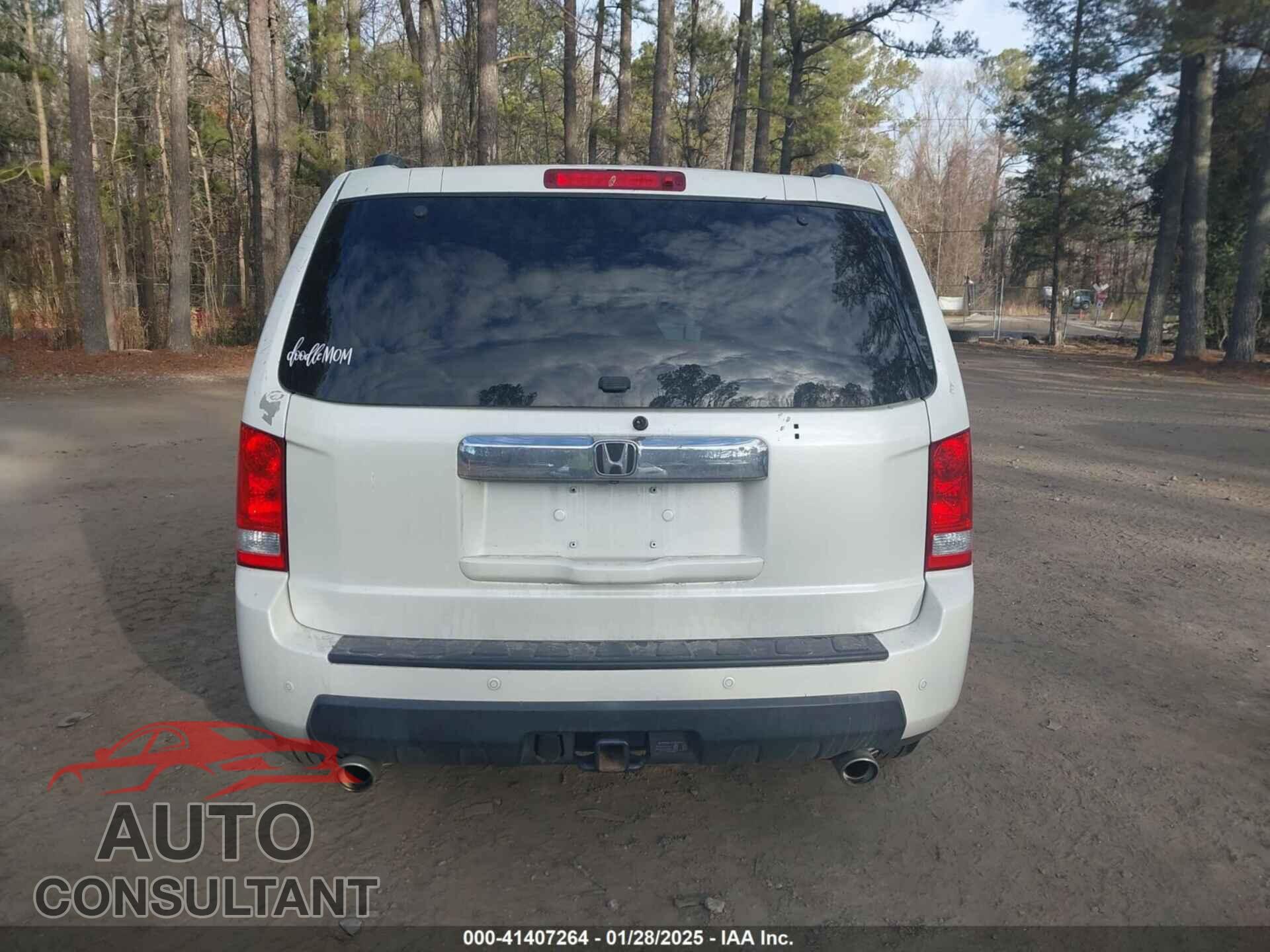 HONDA PILOT 2011 - 5FNYF4H96BB105979