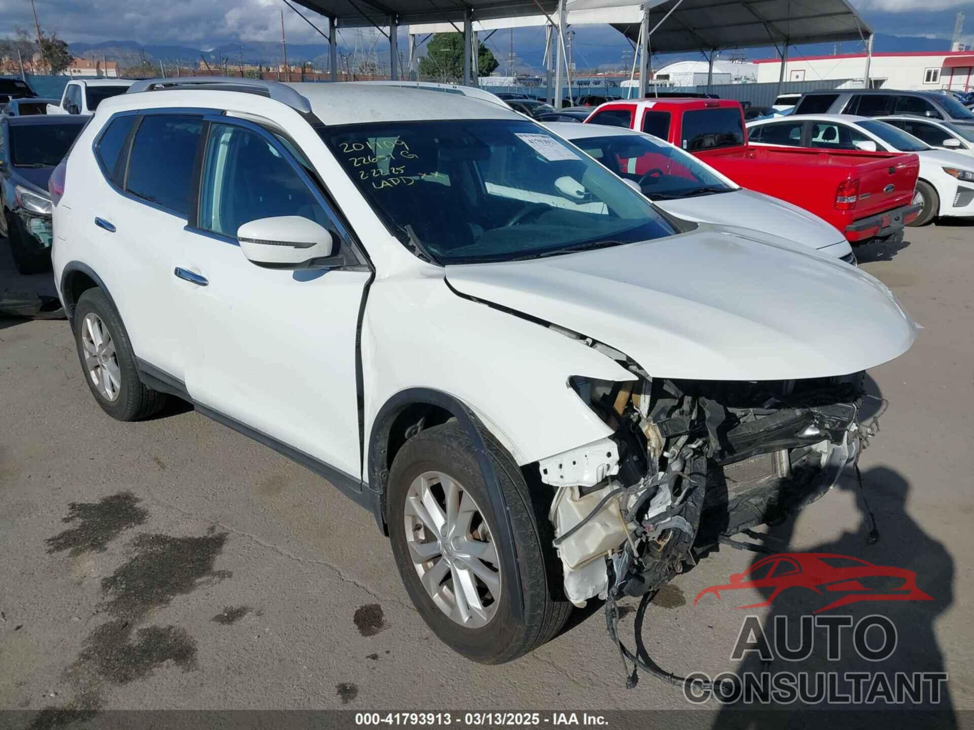 NISSAN ROGUE 2016 - KNMAT2MT9GP679280