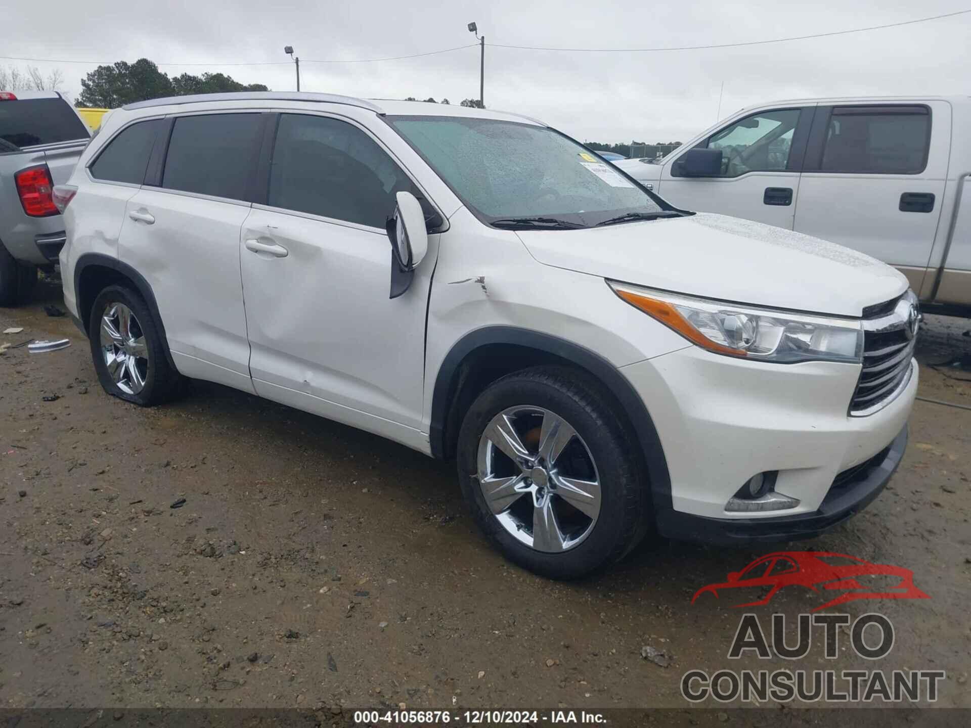 TOYOTA HIGHLANDER 2015 - 5TDYKRFH1FS053990