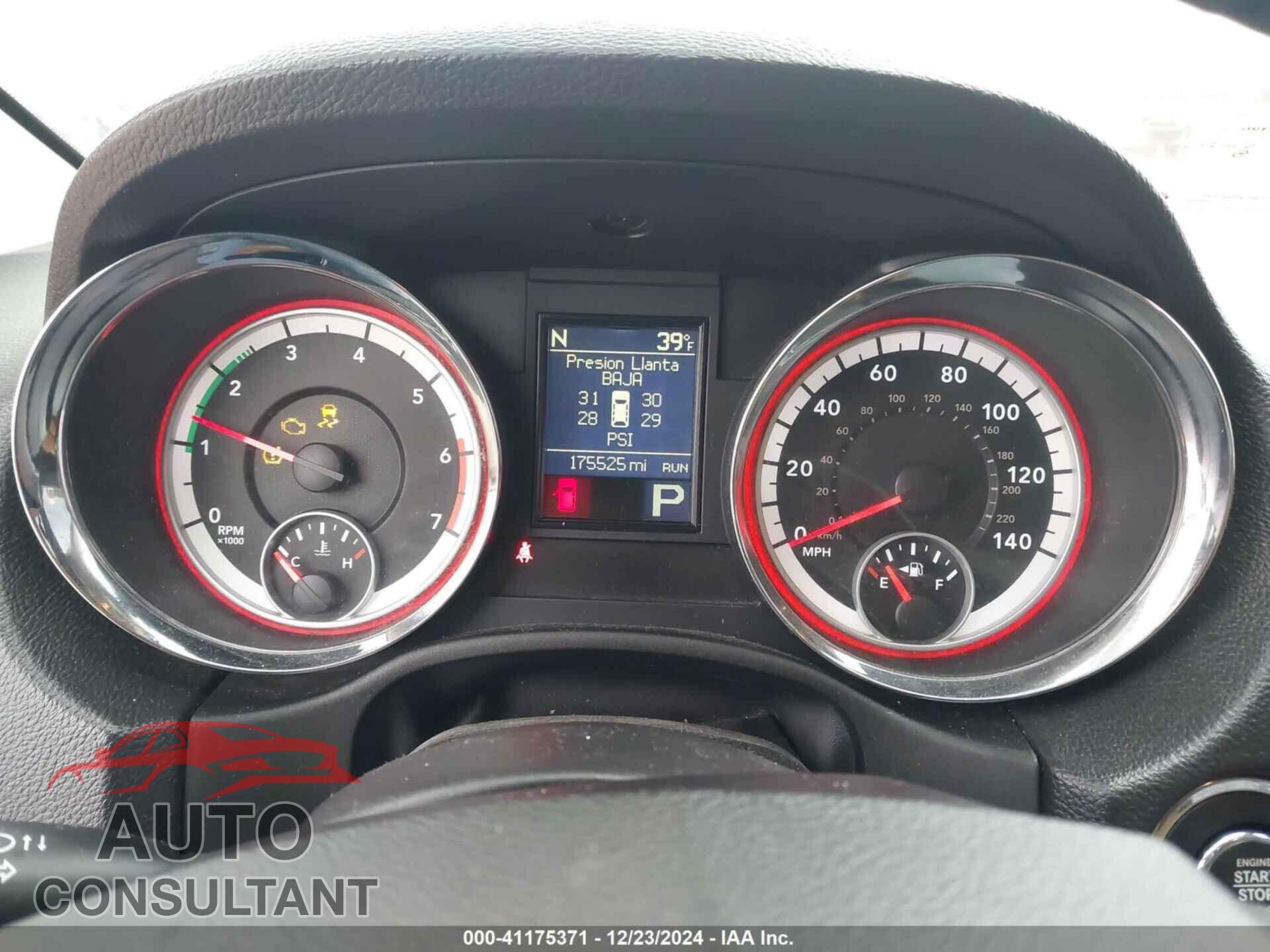 DODGE DURANGO 2012 - 1C4SDJET2CC147719
