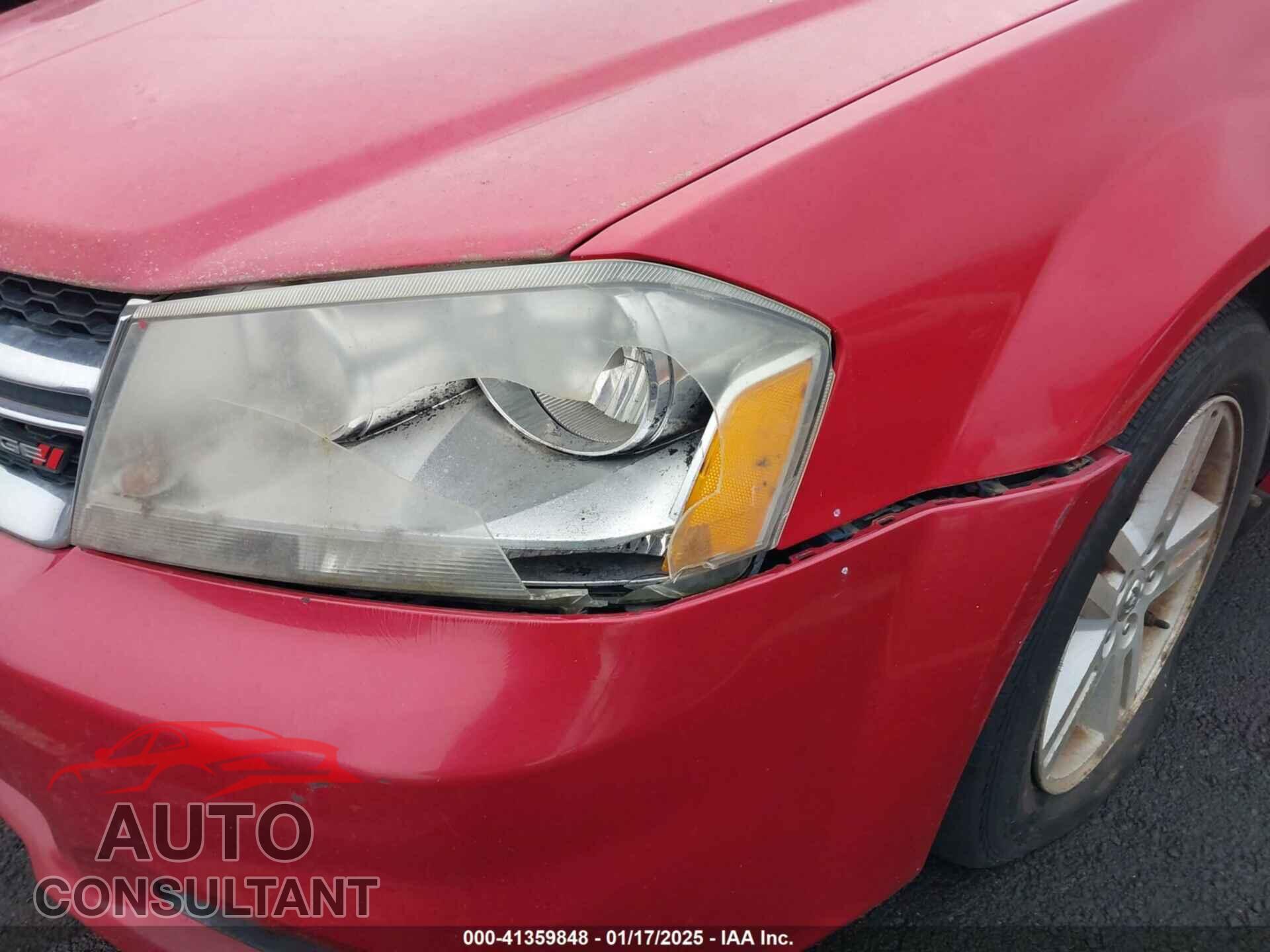 DODGE AVENGER 2013 - 1C3CDZCB9DN660800