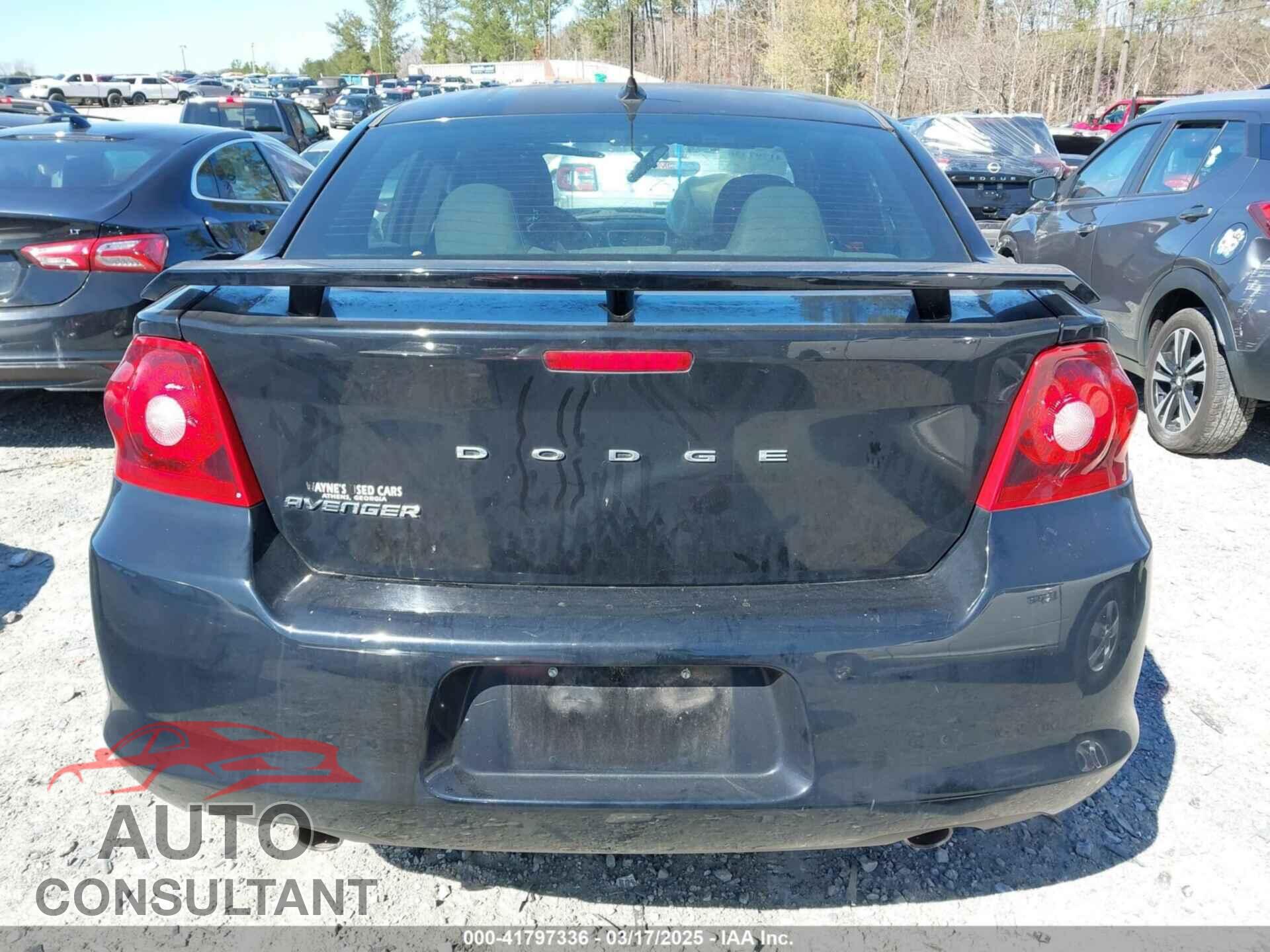DODGE AVENGER 2013 - 1C3CDZAG4DN521480