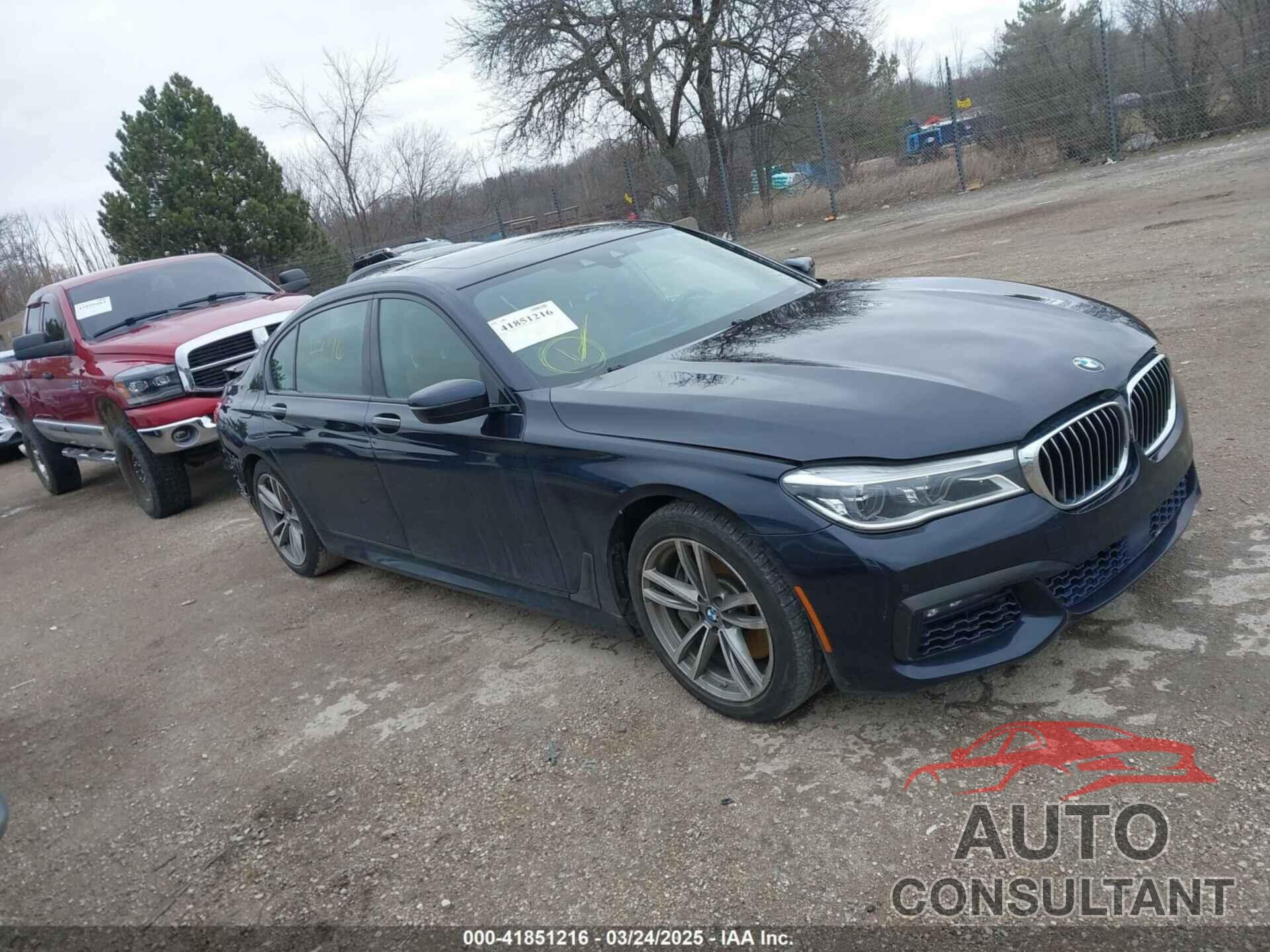 BMW 750I 2016 - WBA7F2C53GG416834