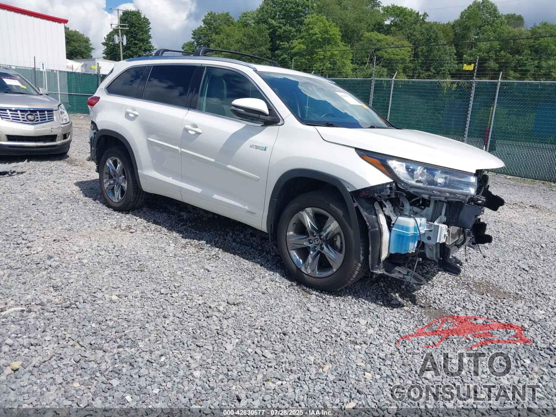 TOYOTA HIGHLANDER HYBRID 2019 - 5TDDGRFH8KS072496
