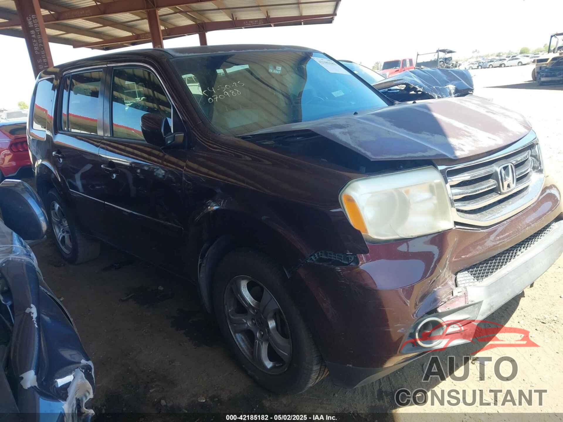 HONDA PILOT 2012 - 5FNYF4H58CB070988