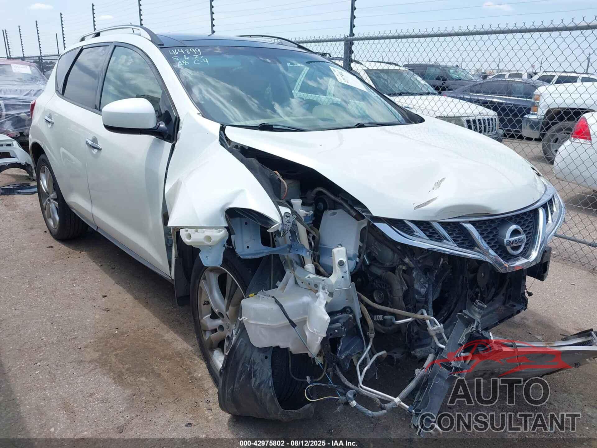 NISSAN MURANO 2011 - JN8AZ1MU8BW066698