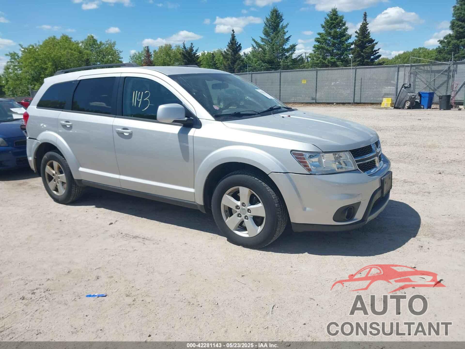 DODGE JOURNEY 2012 - 3C4PDCBGXCT390031
