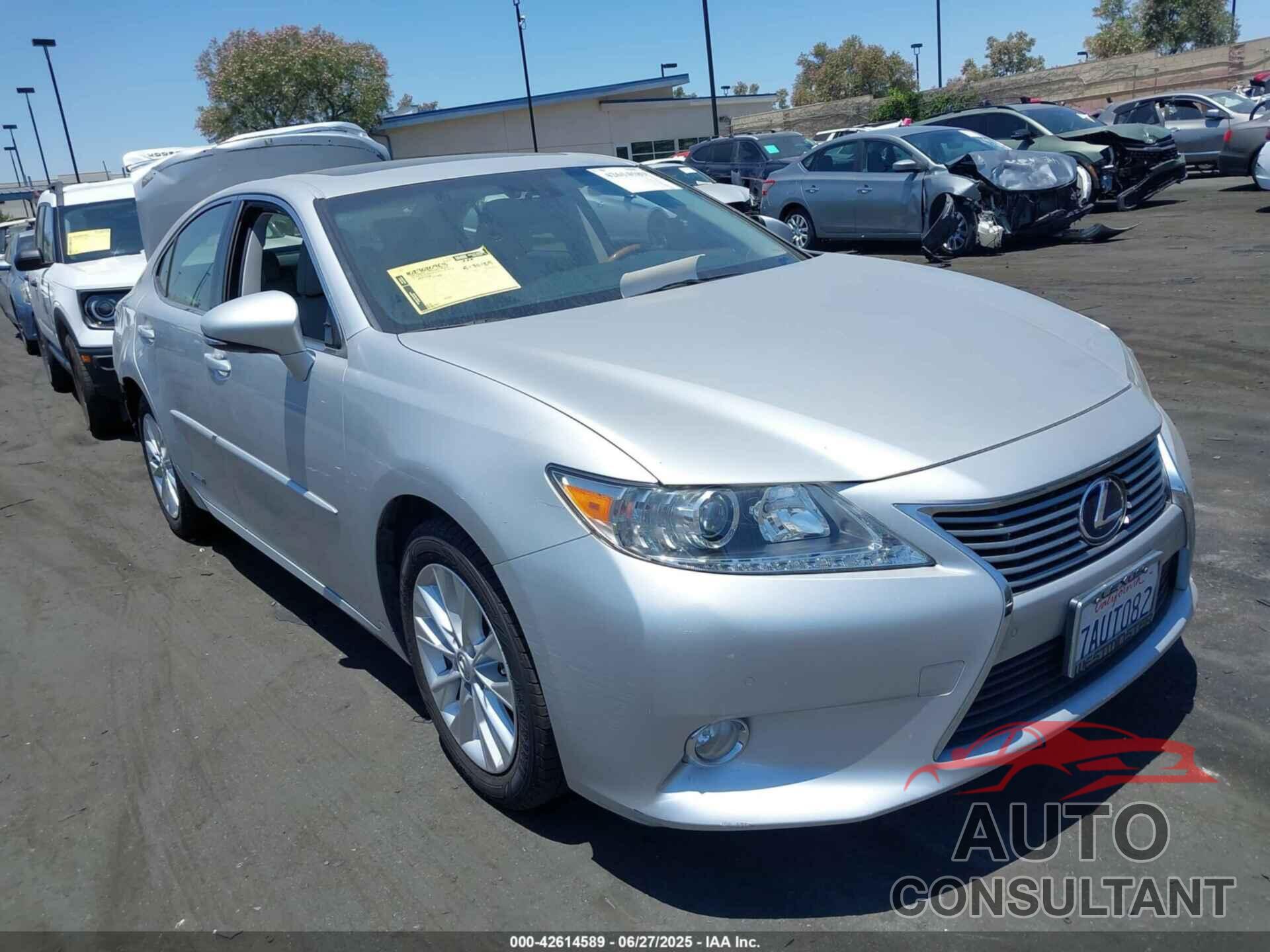 LEXUS ES 300H 2013 - JTHBW1GG8D2022451