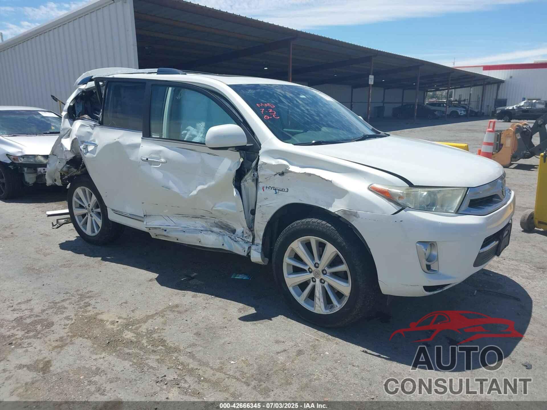TOYOTA HIGHLANDER HYBRID 2011 - JTEDC3EH0B2003282