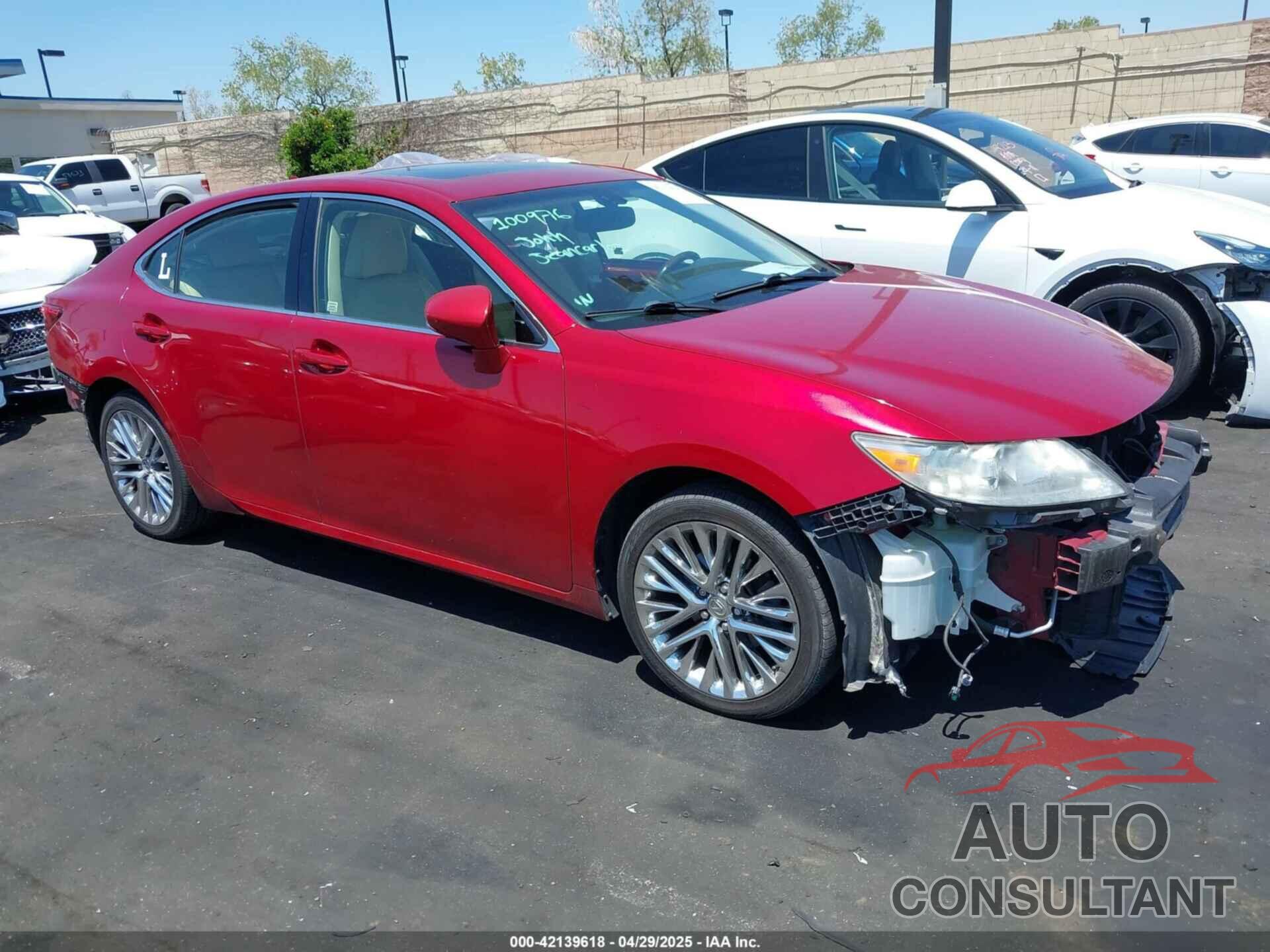 LEXUS ES 350 2013 - JTHBK1GG7D2011646