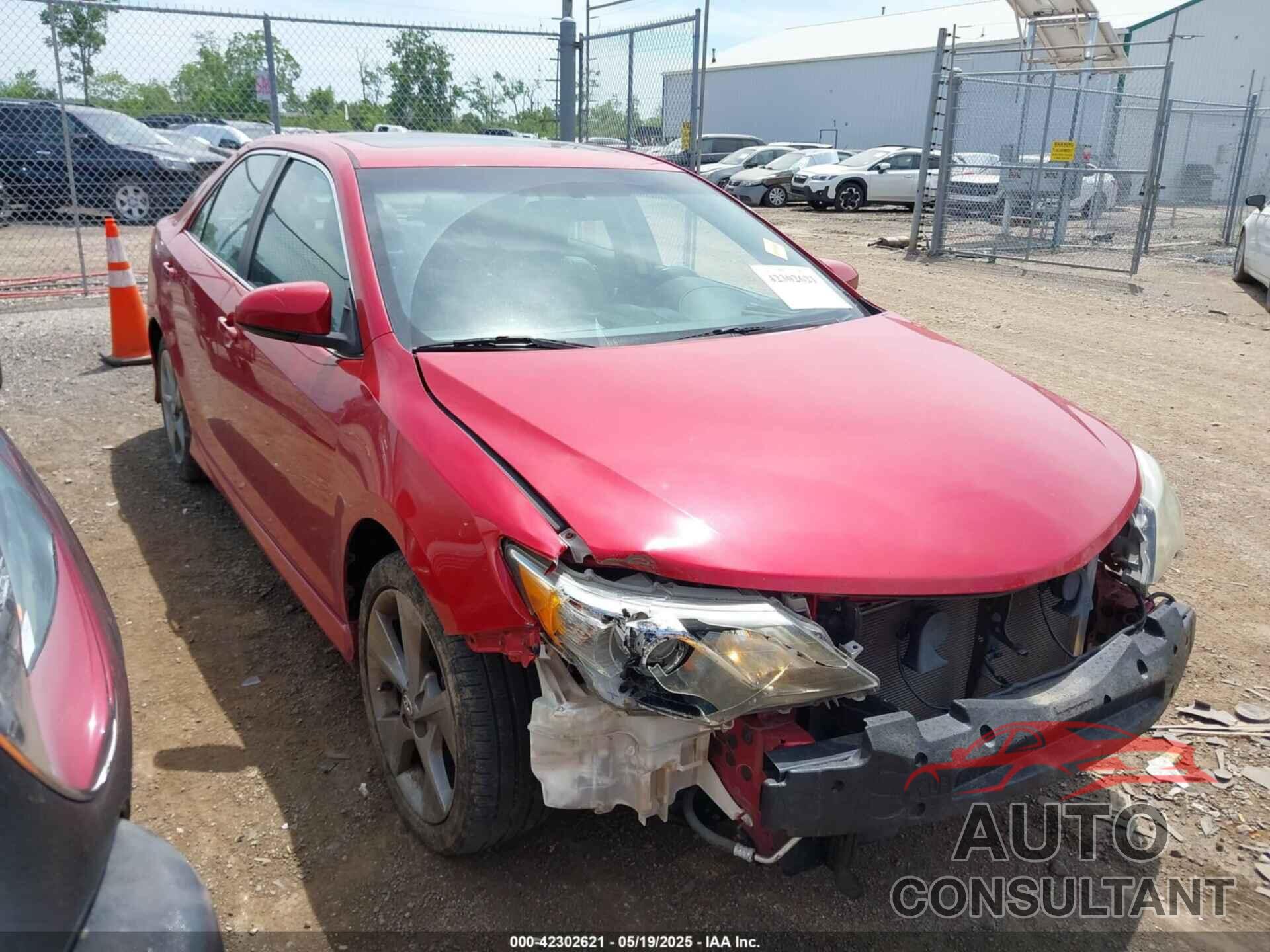 TOYOTA CAMRY 2012 - 4T1BF1FK6CU621502