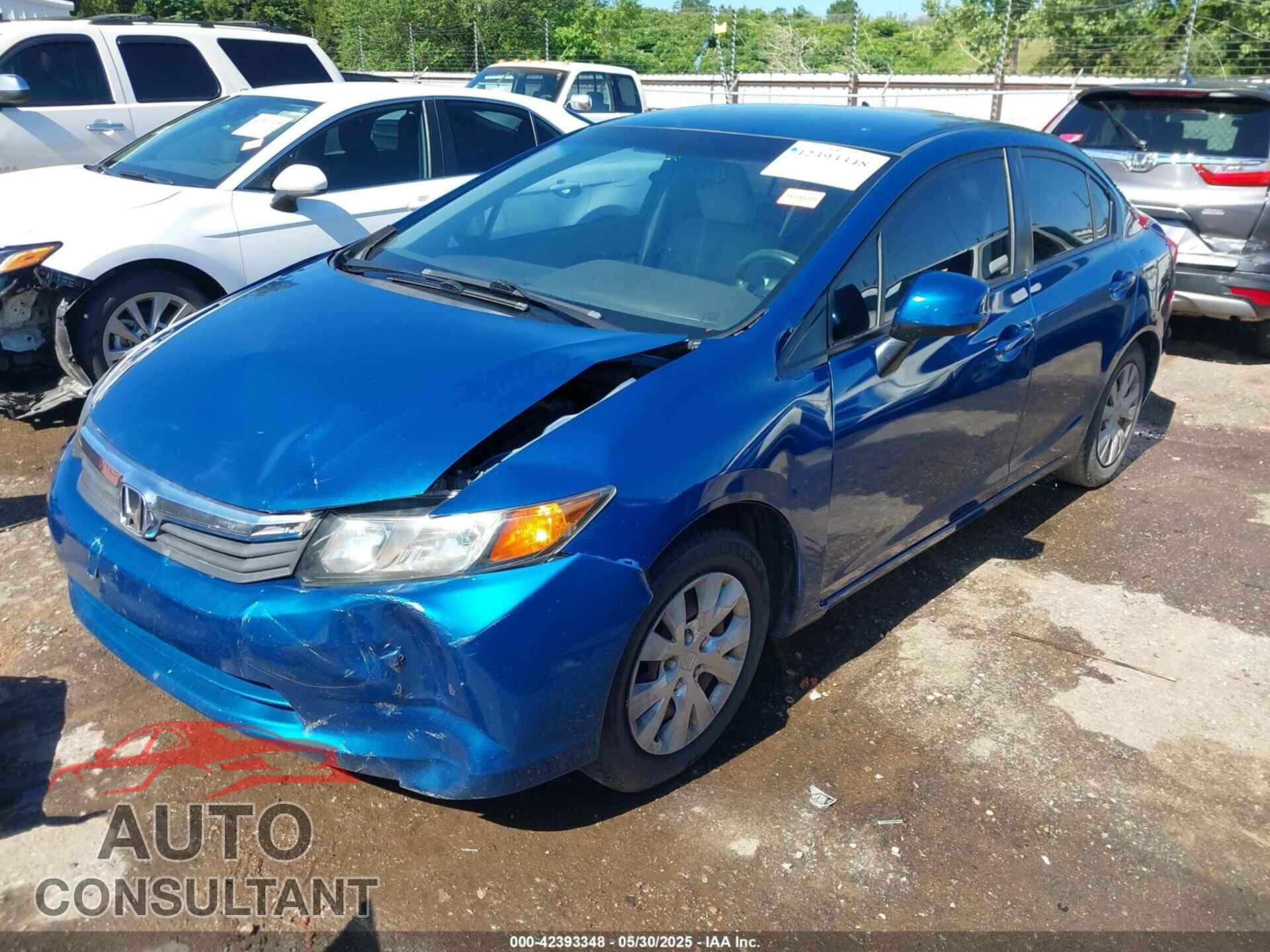 HONDA CIVIC 2012 - 2HGFB2F5XCH544381
