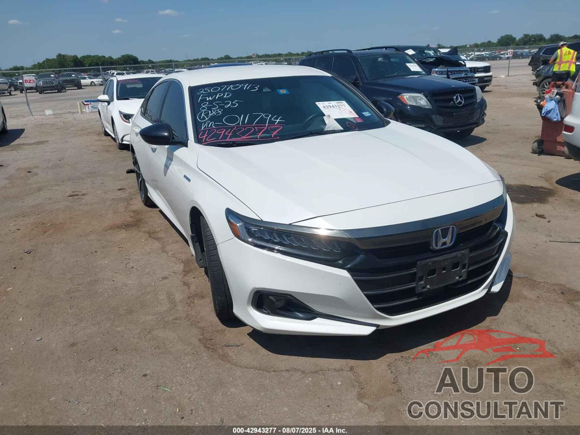 HONDA ACCORD HYBRID 2022 - 1HGCV3F21NA011794