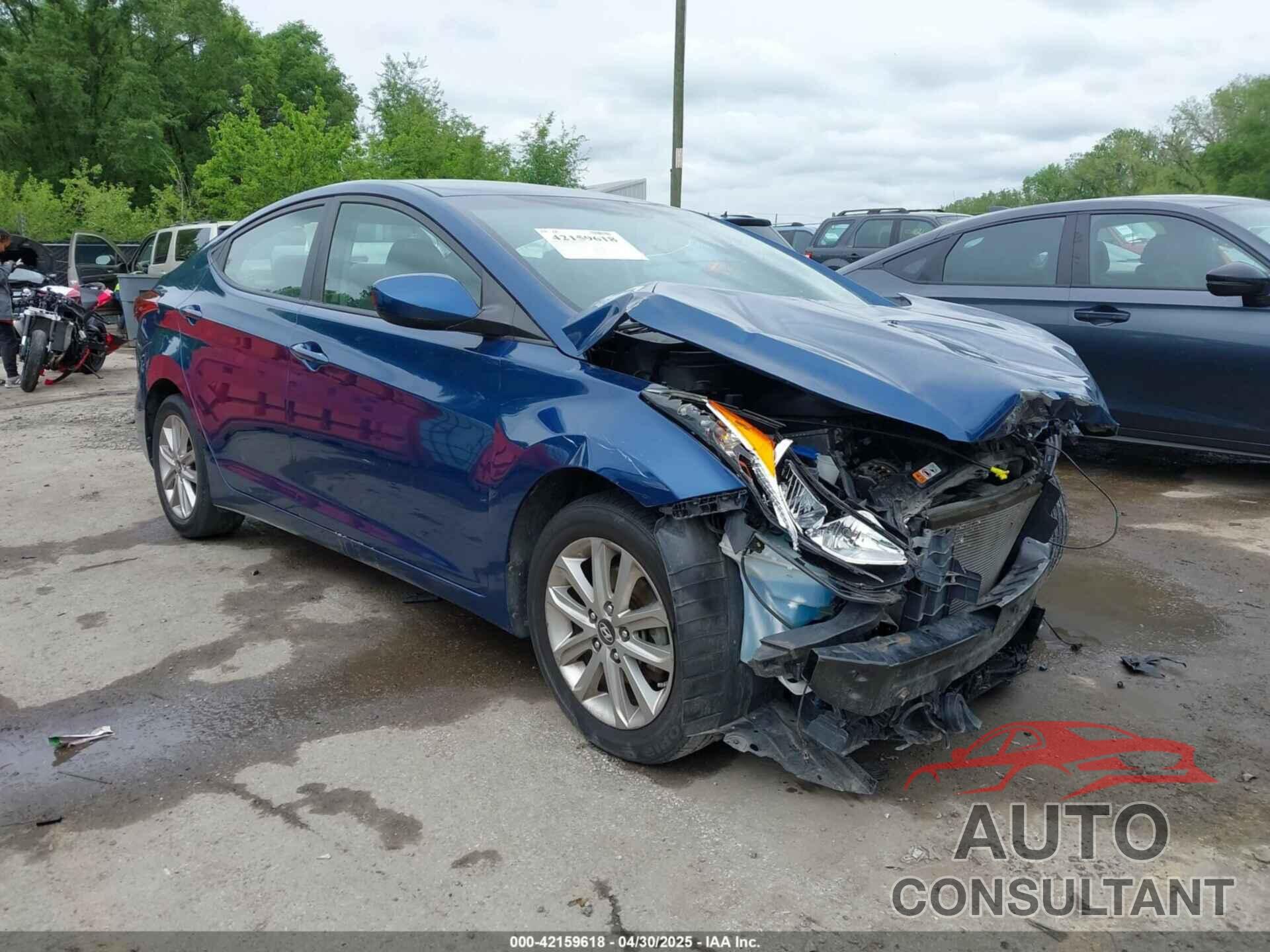 HYUNDAI ELANTRA 2016 - KMHDH4AE2GU501904