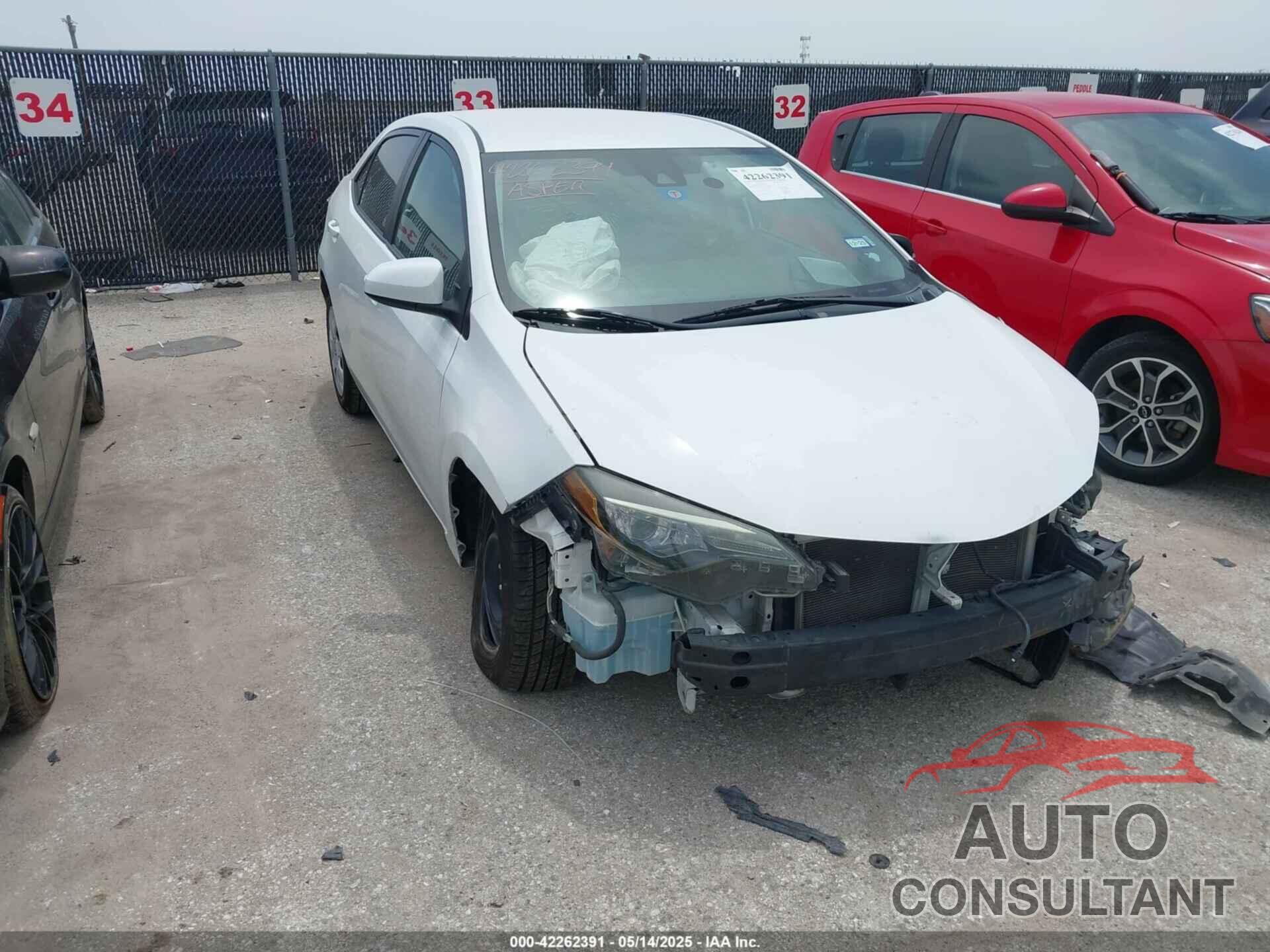 TOYOTA COROLLA 2019 - 2T1BURHE6KC243340