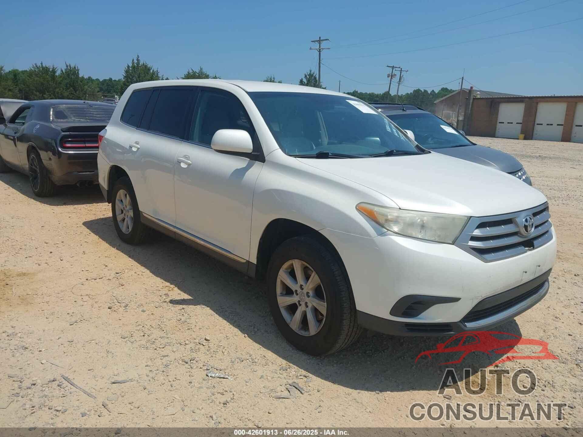 TOYOTA HIGHLANDER 2013 - 5TDBK3EH7DS238644