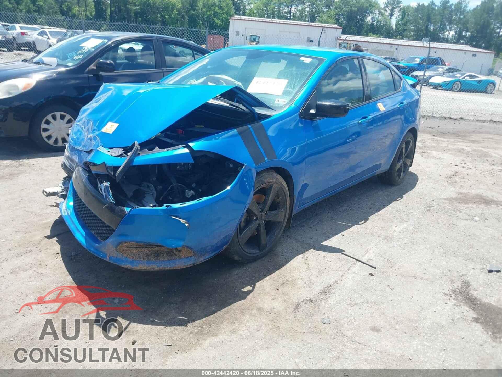 DODGE DART 2015 - 1C3CDFBBXFD298856