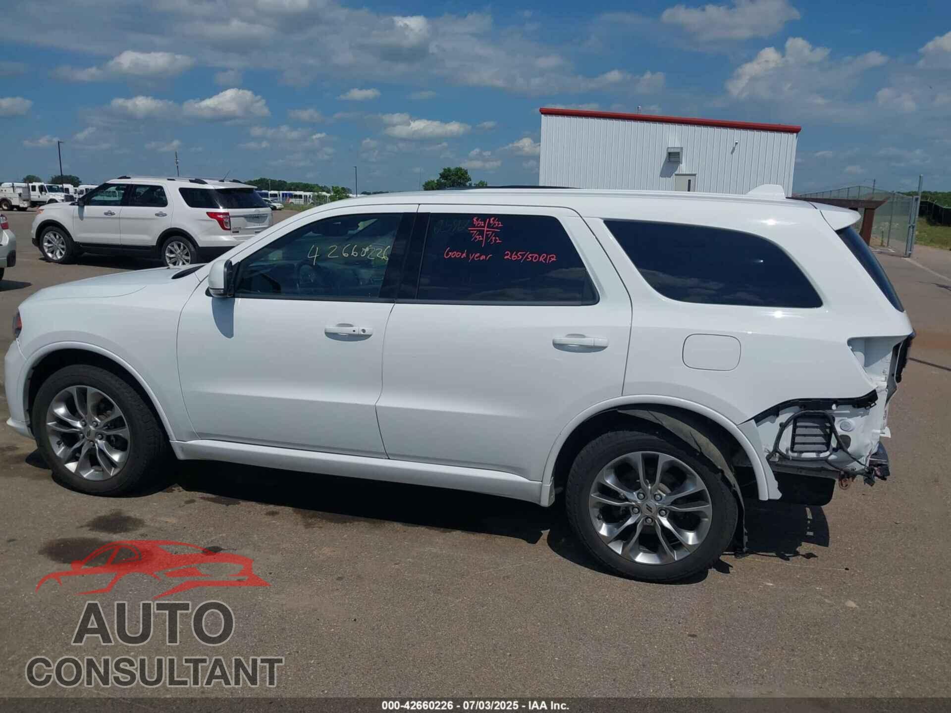DODGE DURANGO 2020 - 1C4RDJDG2LC262081