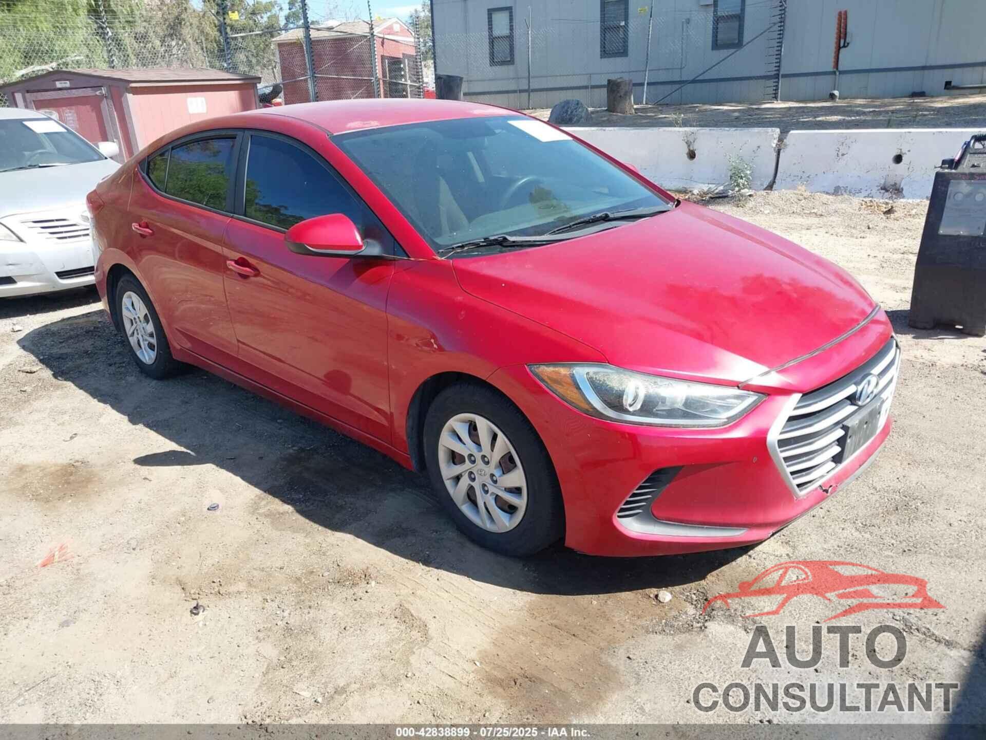 HYUNDAI ELANTRA 2017 - 5NPD74LF6HH145787