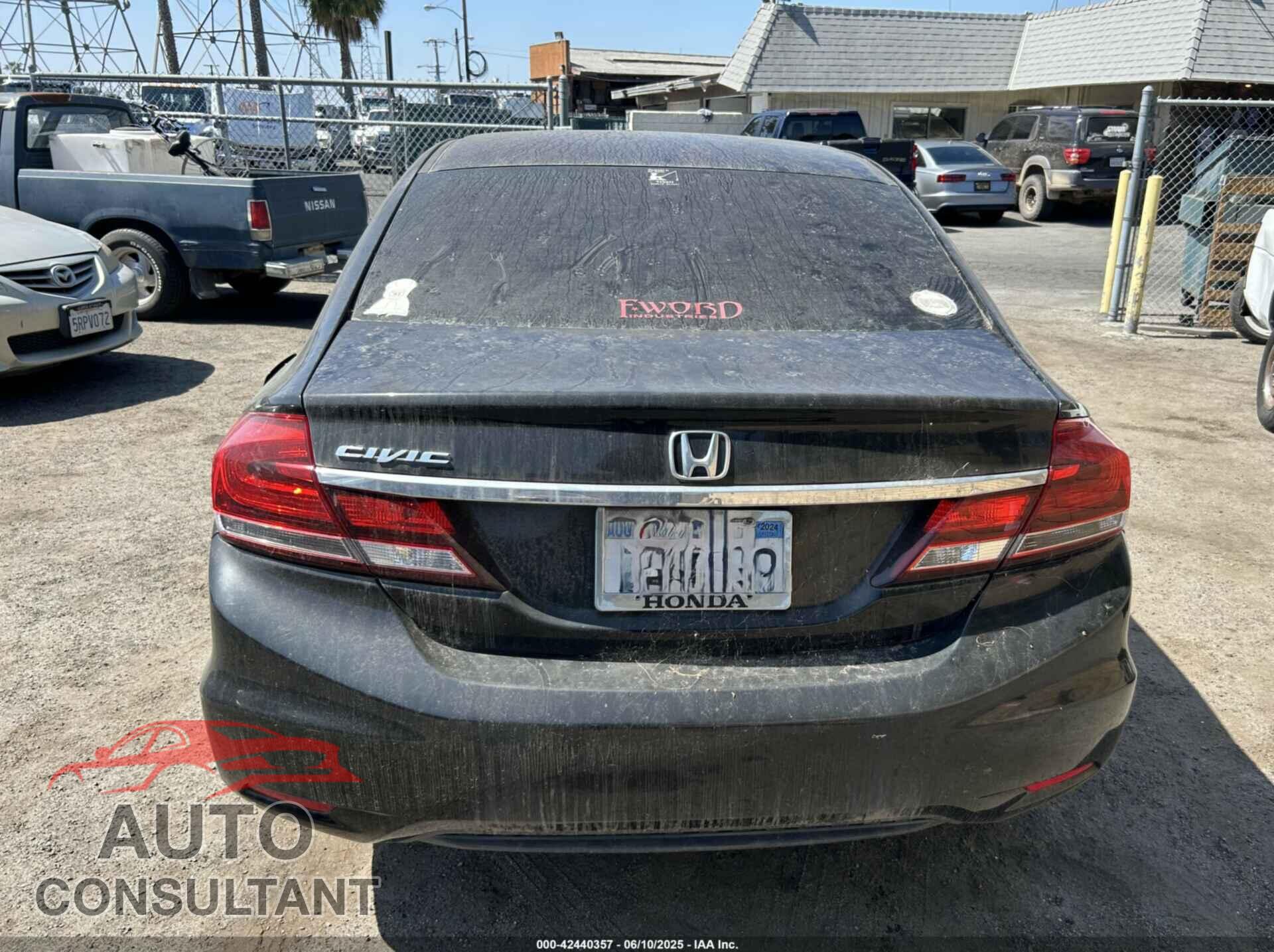 HONDA CIVIC 2013 - 19XFB2F51DE260357