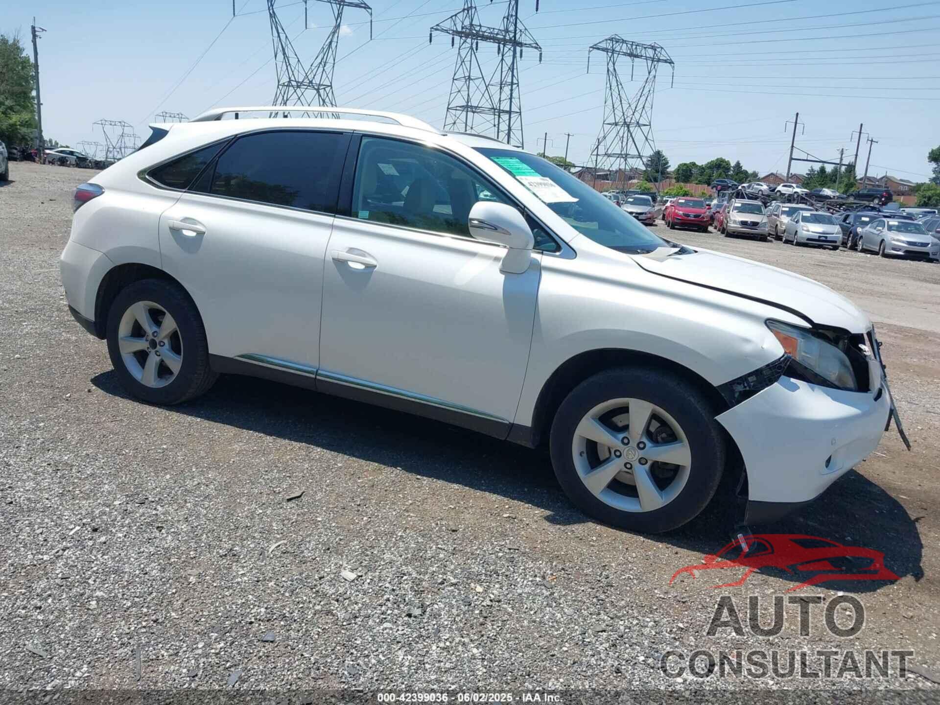 LEXUS RX 350 2012 - 2T2BK1BA5CC145121