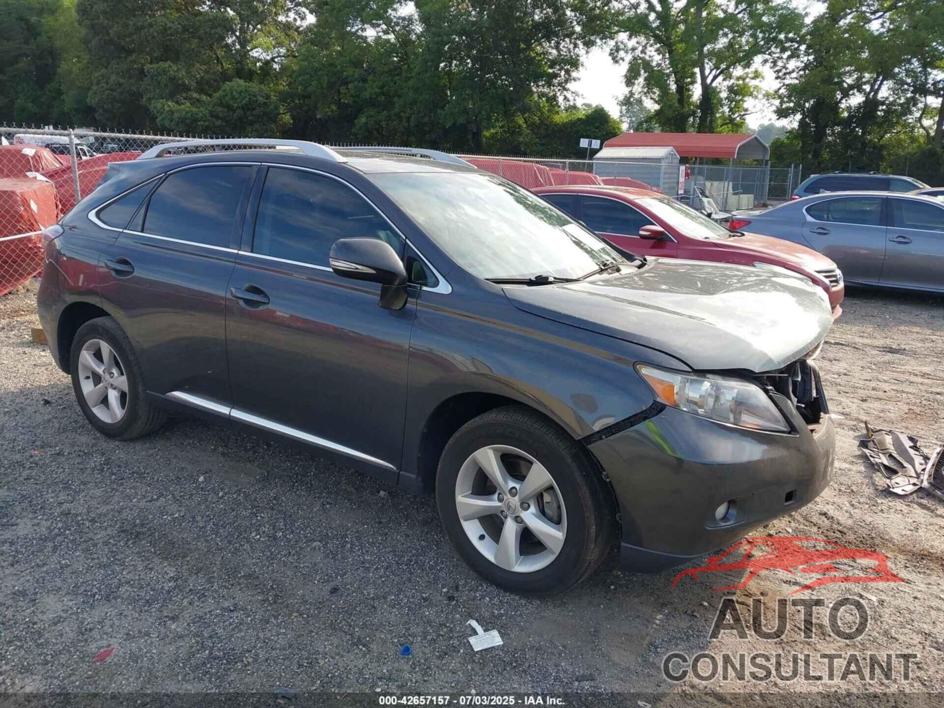 LEXUS RX 2011 - 2T2ZK1BA9BC049473