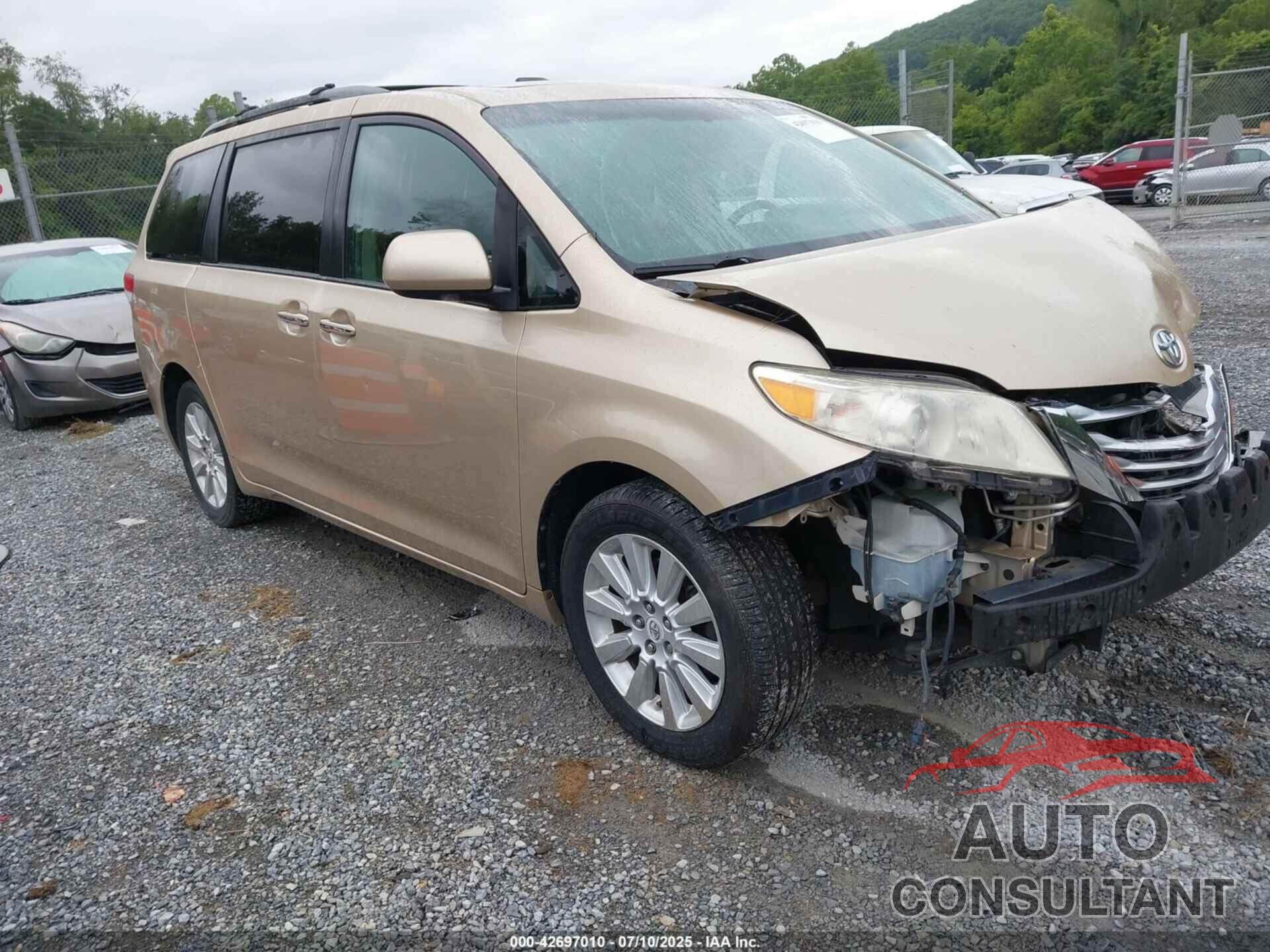 TOYOTA SIENNA 2011 - 5TDDK3DC9BS012780
