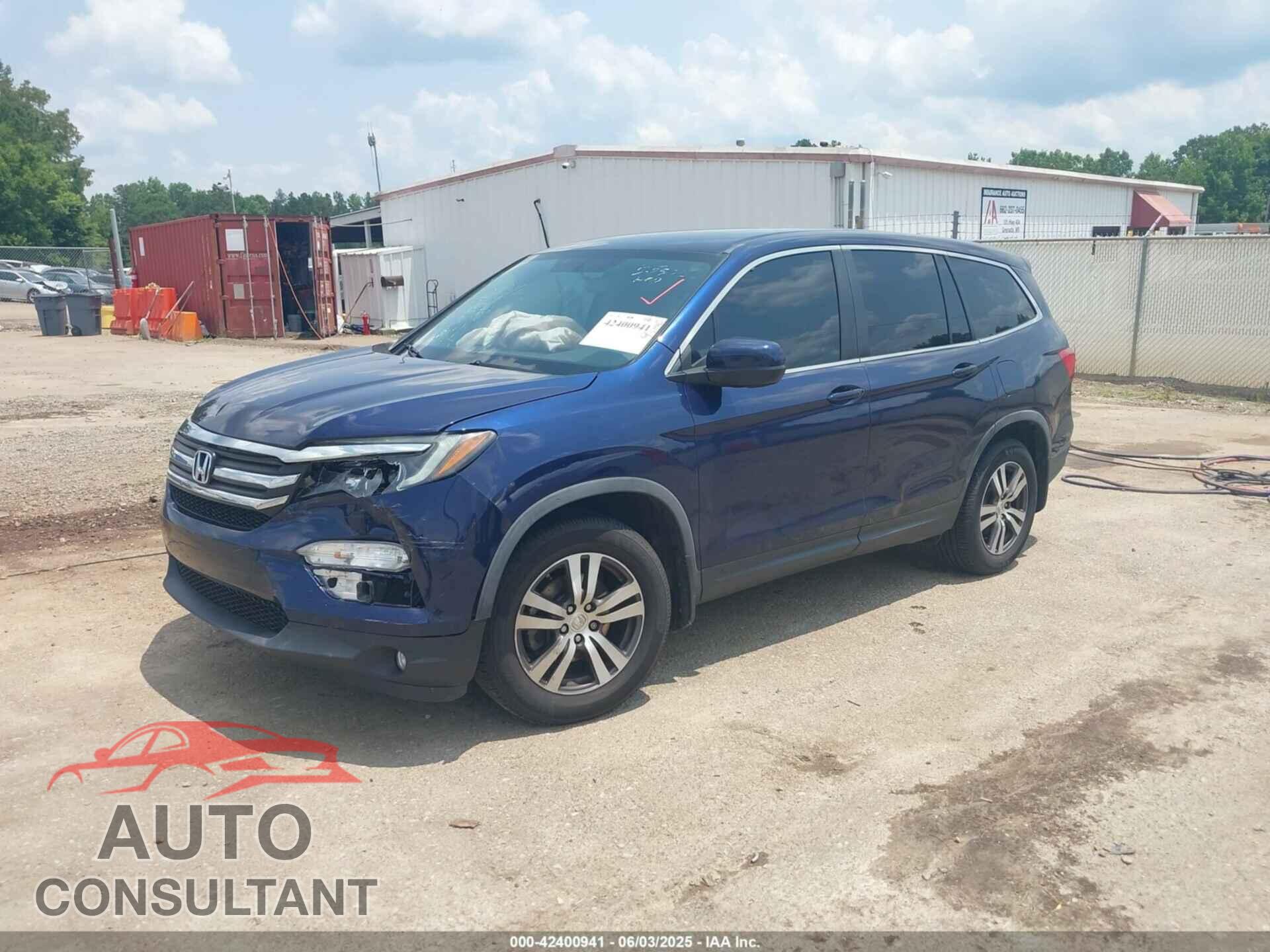 HONDA PILOT 2017 - 5FNYF5H34HB036932