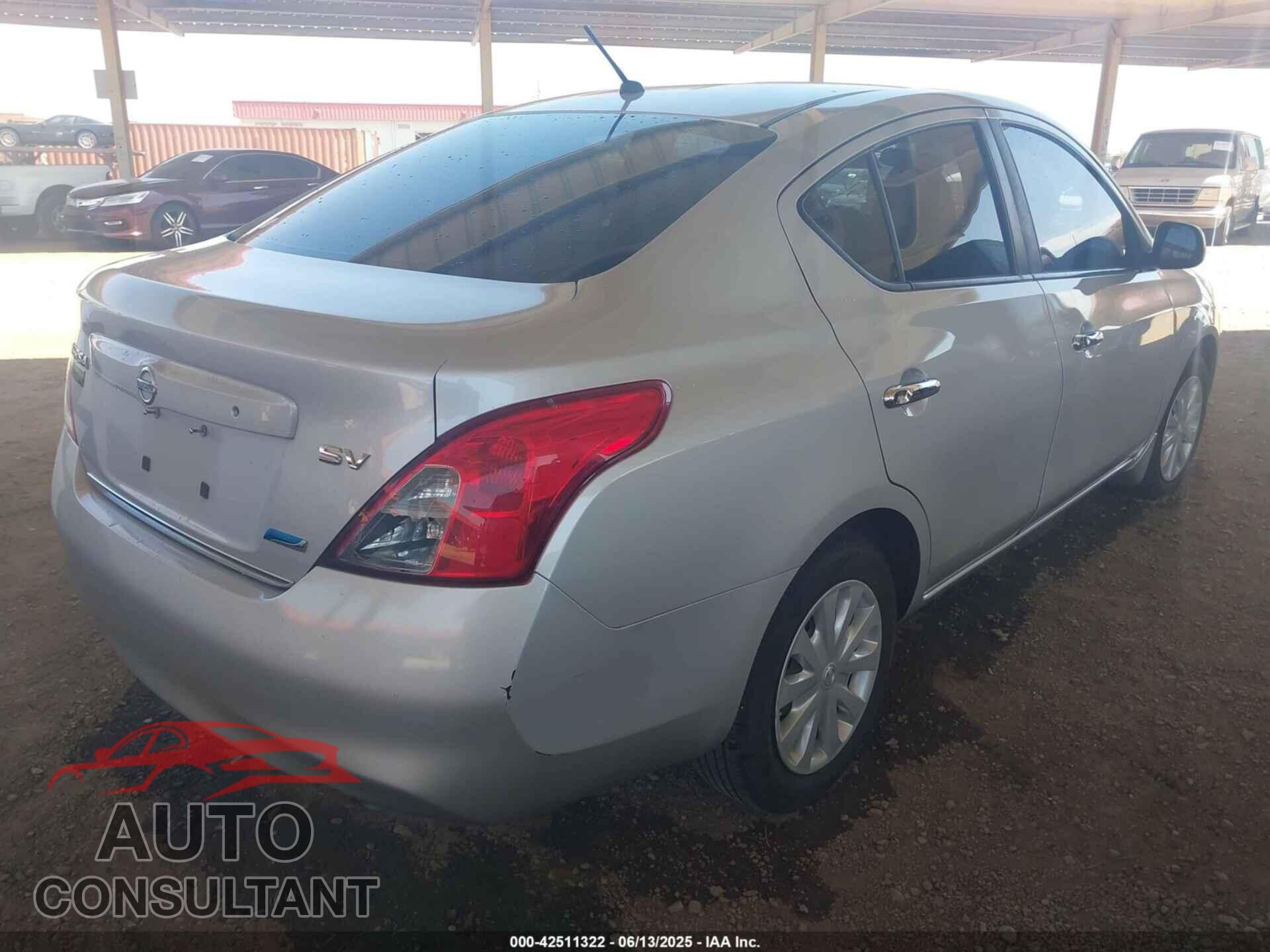 NISSAN VERSA 2012 - 3N1CN7AP4CL908321