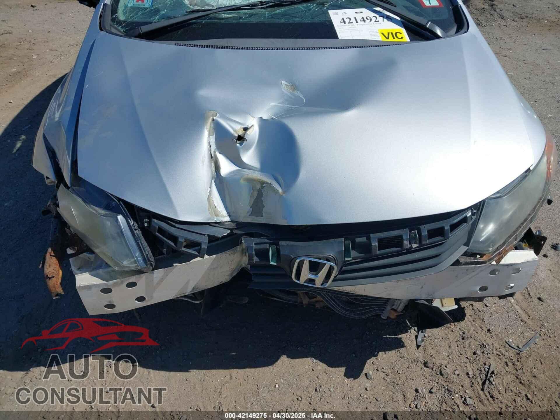 HONDA CIVIC 2012 - 2HGFB2F54CH556090