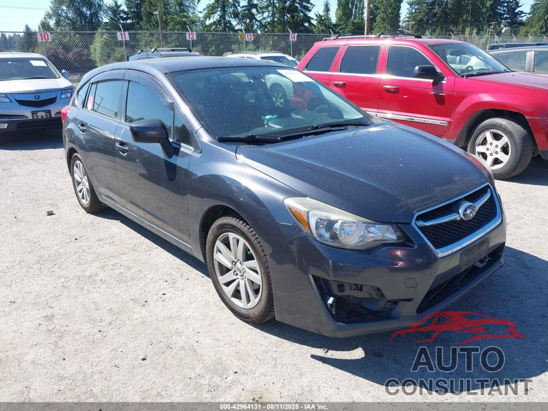 SUBARU IMPREZA 2015 - JF1GPAC63F8215999